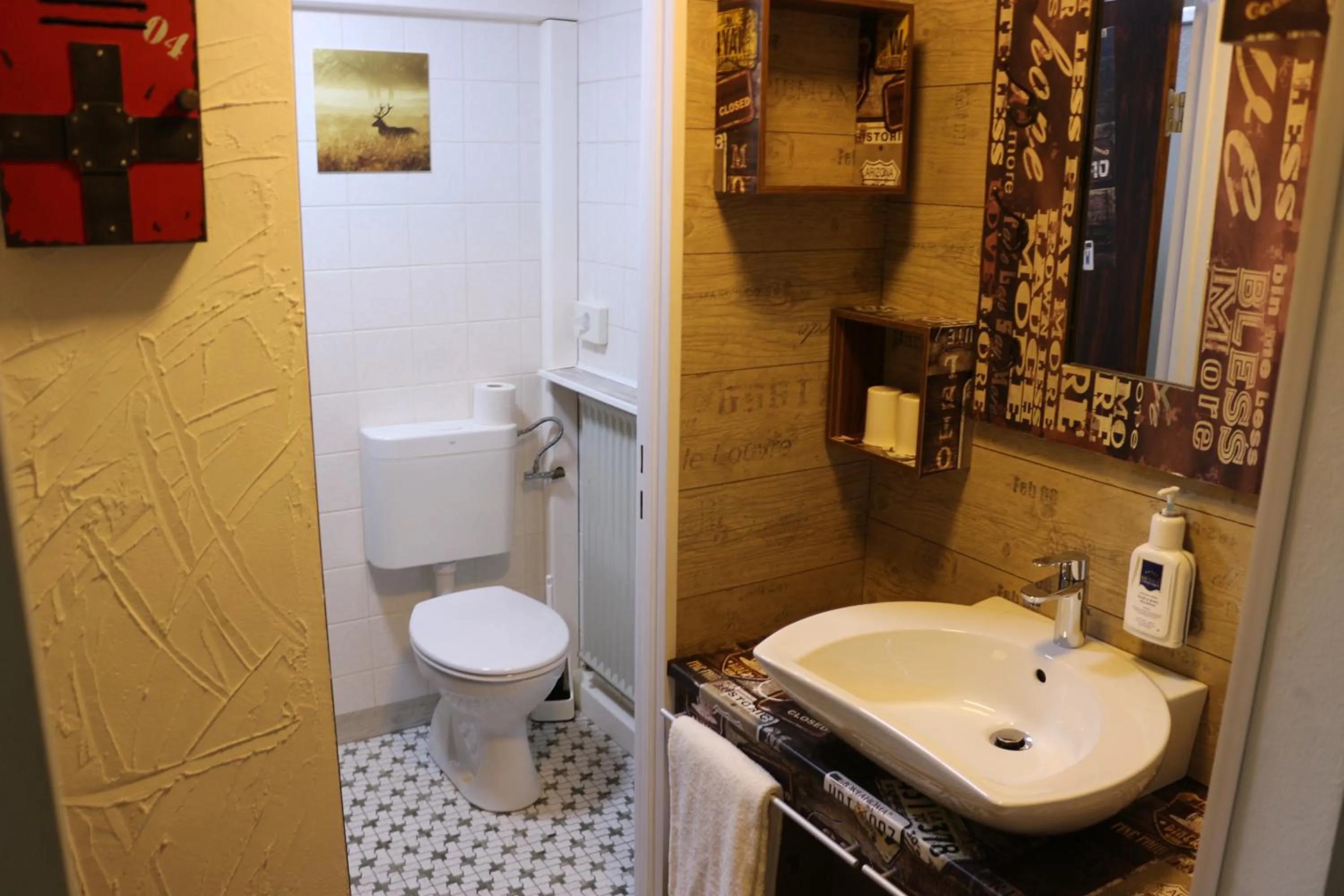 Bathroom in Waldgasthaus am Schwarzenbruch