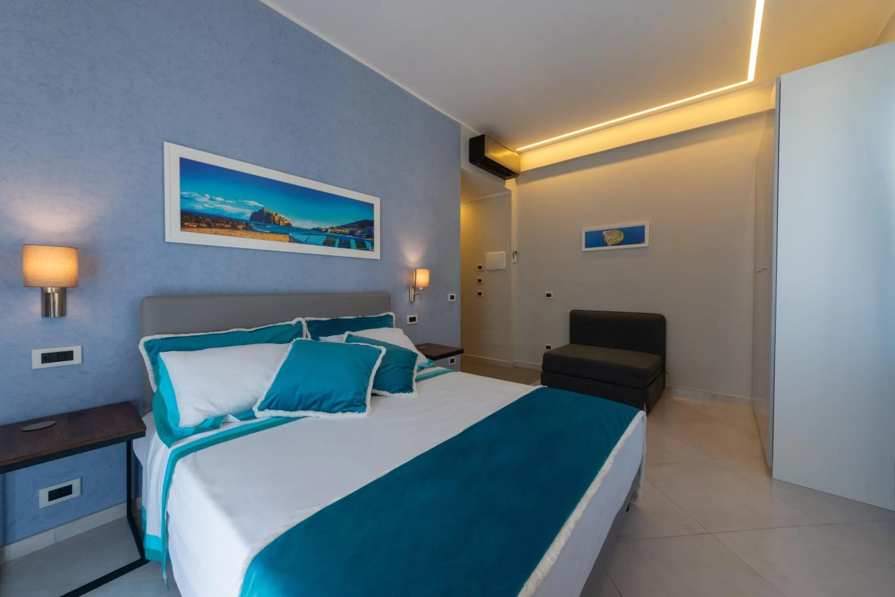 Bedroom, Bed in B&B La Piazzetta