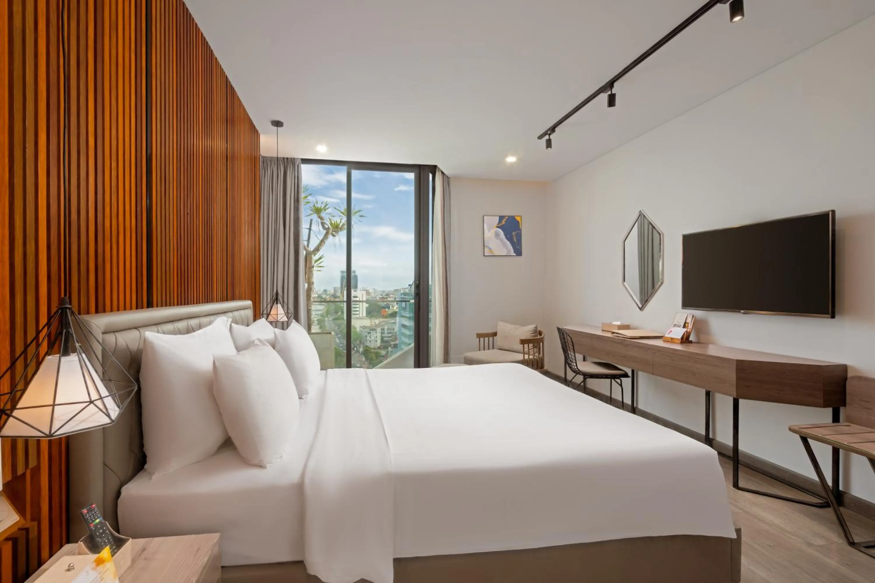 View (from property/room), Bed in HAIAN Riverfront Hotel Da Nang