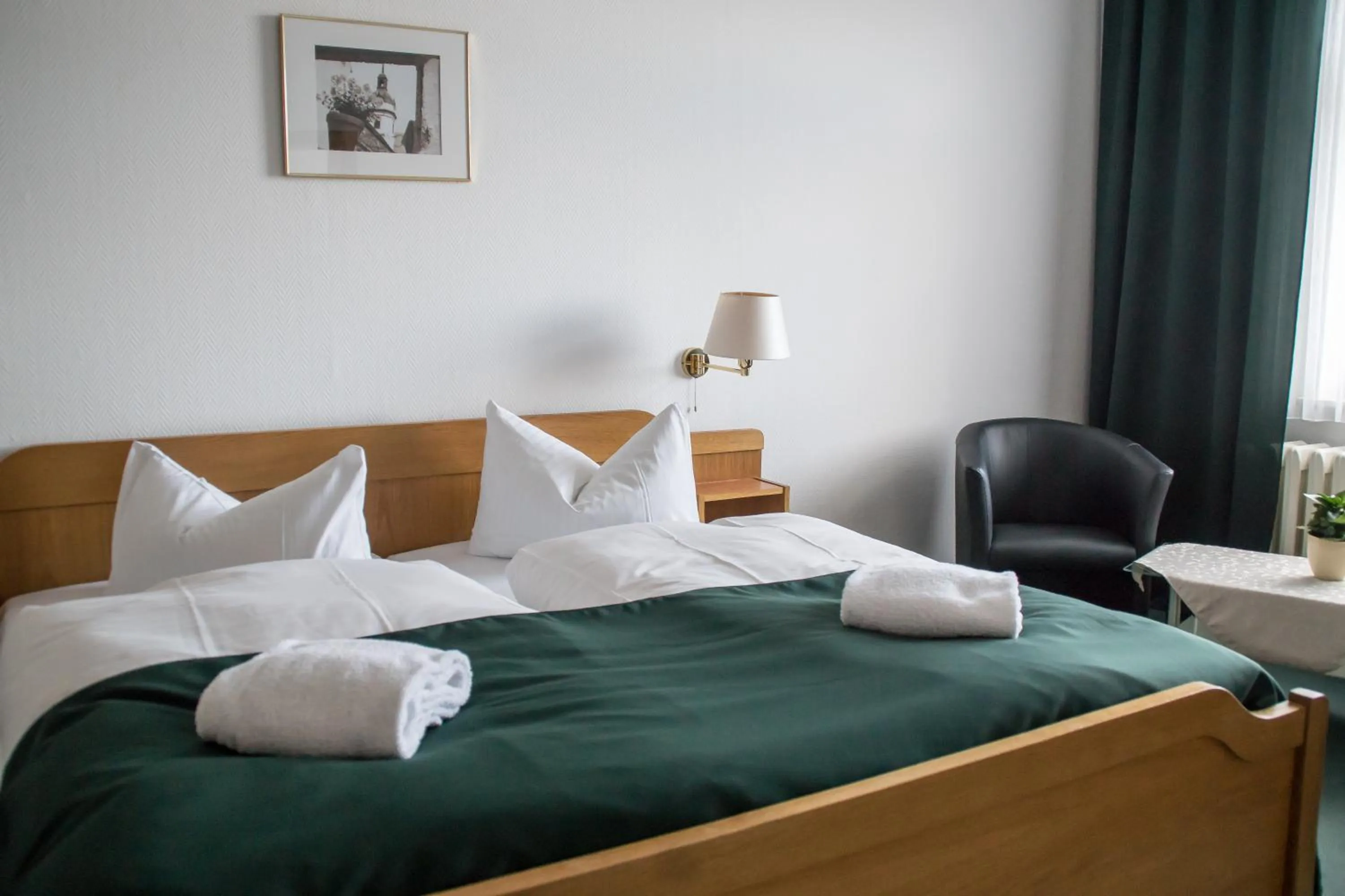 Bed in Central-Hotel Torgau