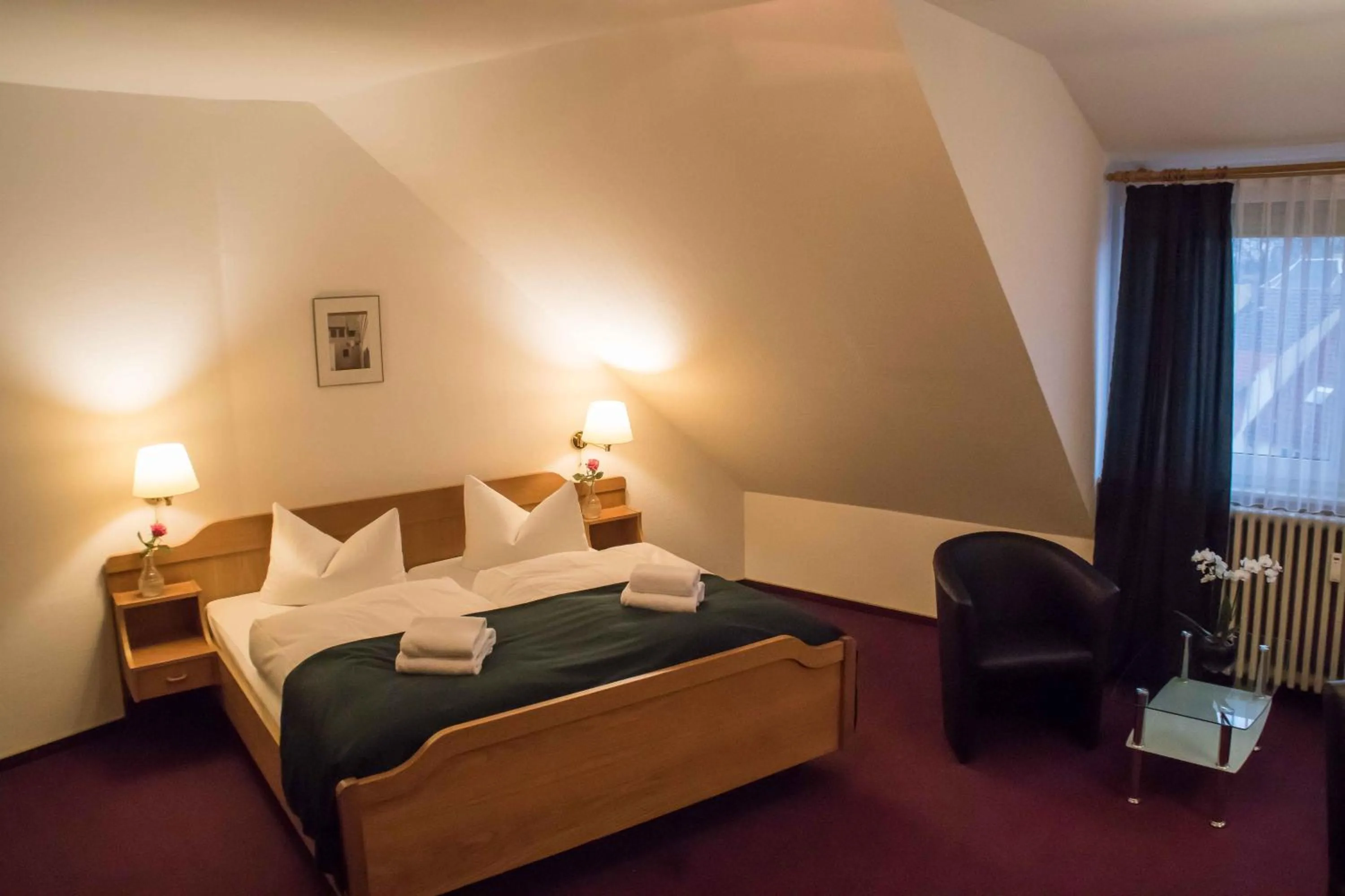 Bed in Central-Hotel Torgau