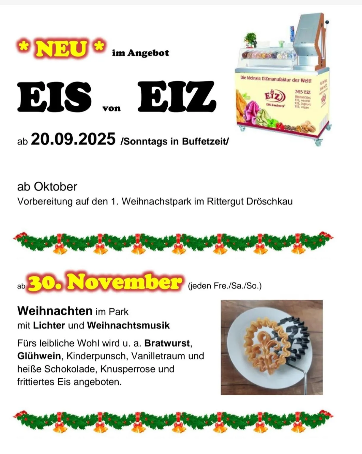 Food and drinks in Rittergut Dröschkau