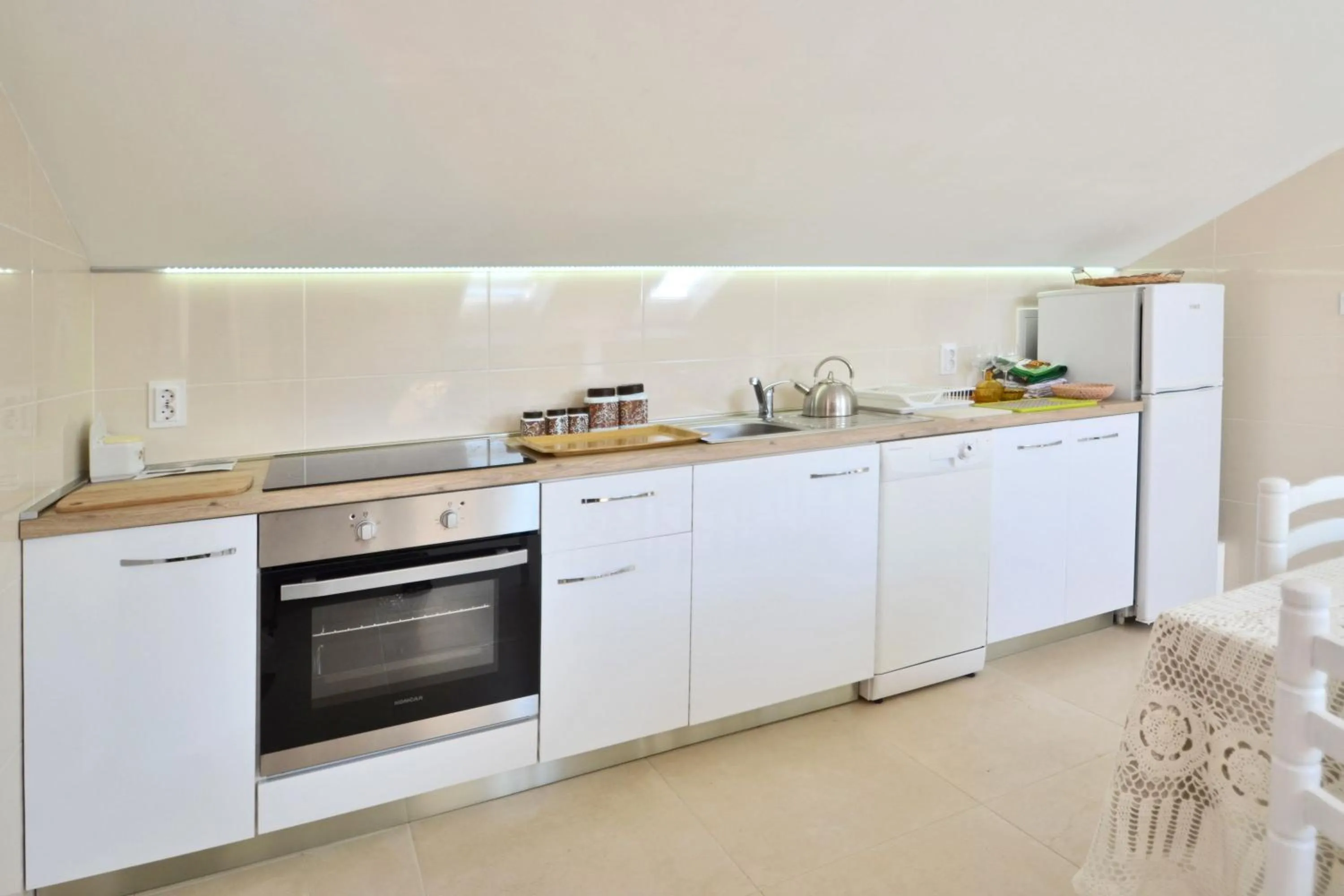 Kitchen or kitchenette in Apartments Ljiljana