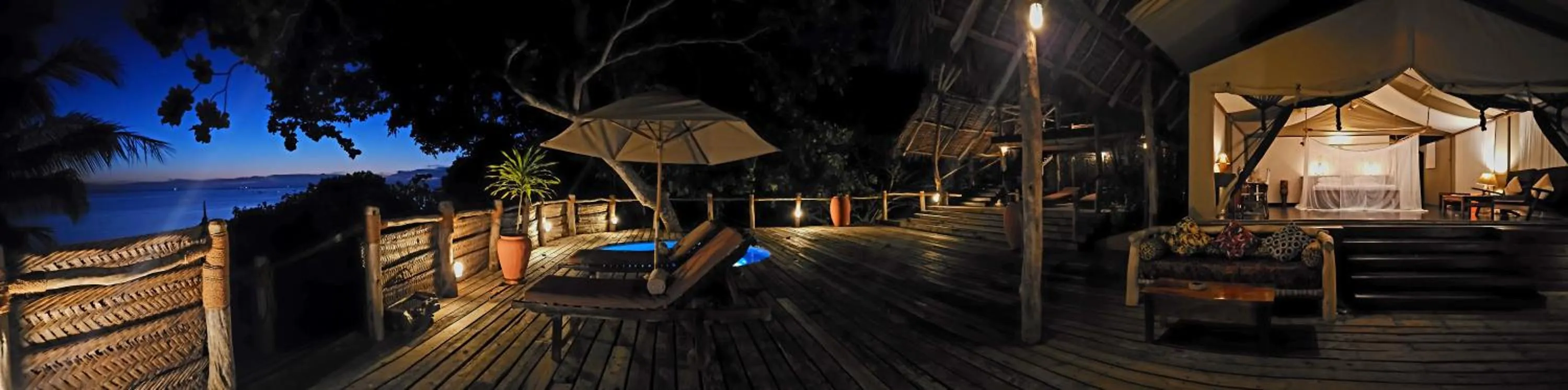 Patio in Fundu Lagoon