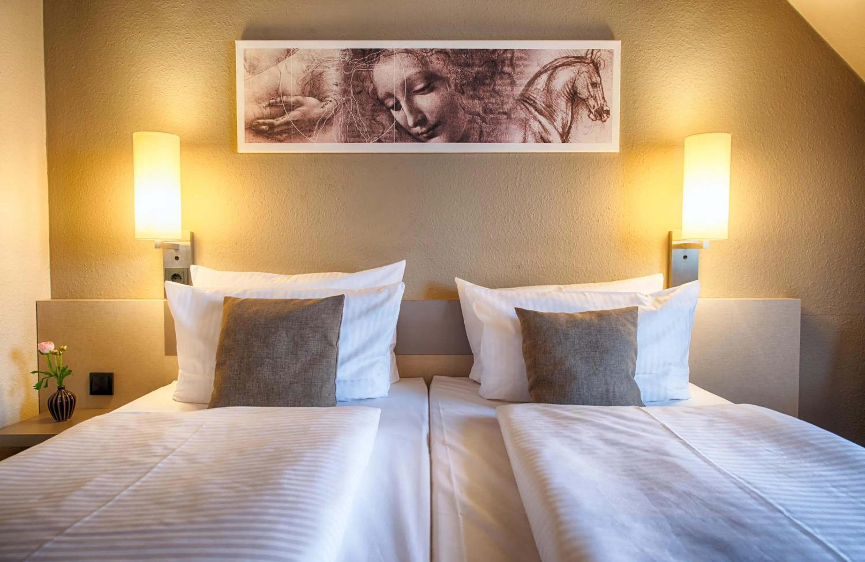 Photo of the whole room, Bed in Leonardo Hotel Mannheim-Ladenburg