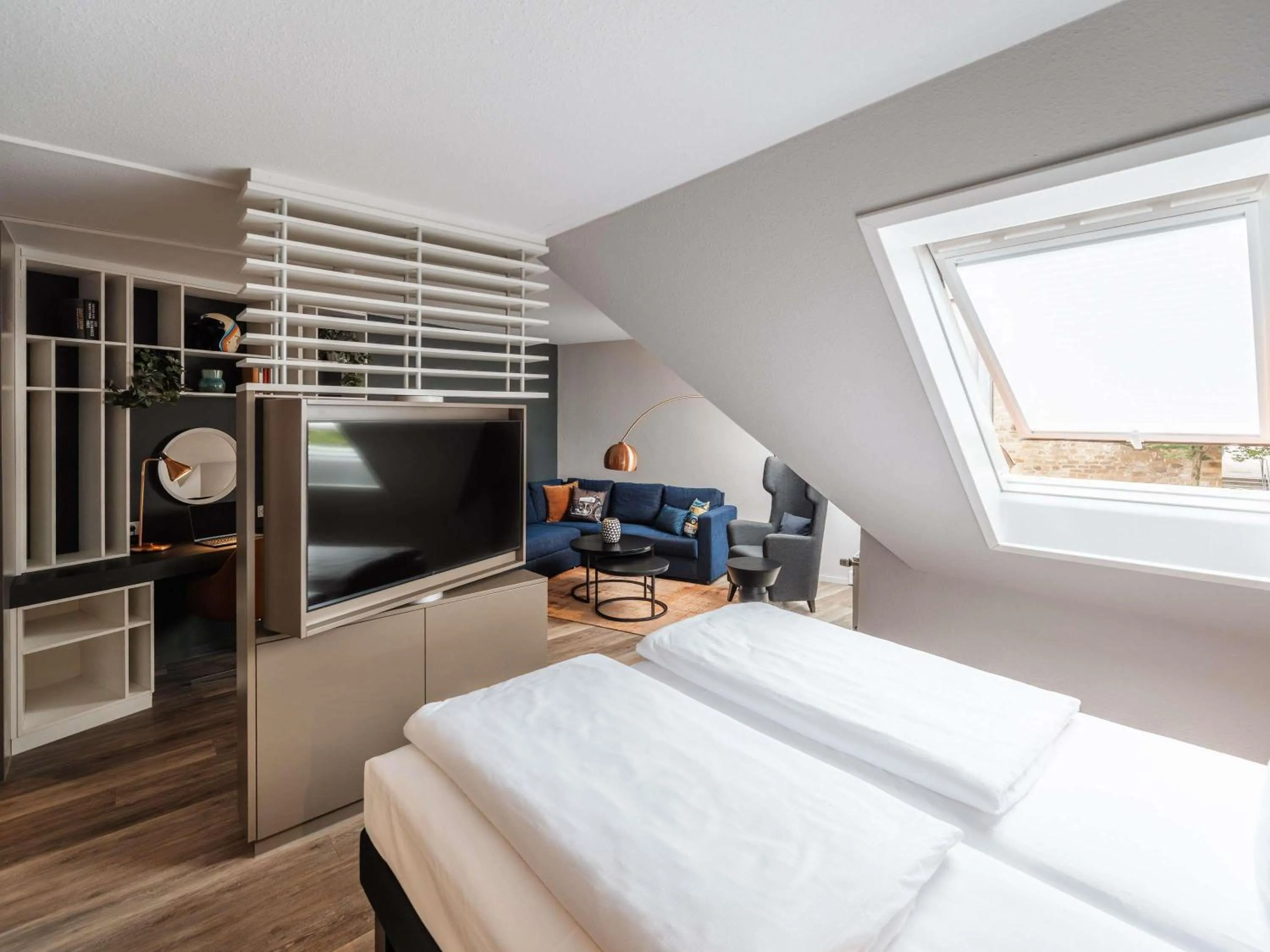 Bedroom, Bed in ibis Styles Neckarsulm