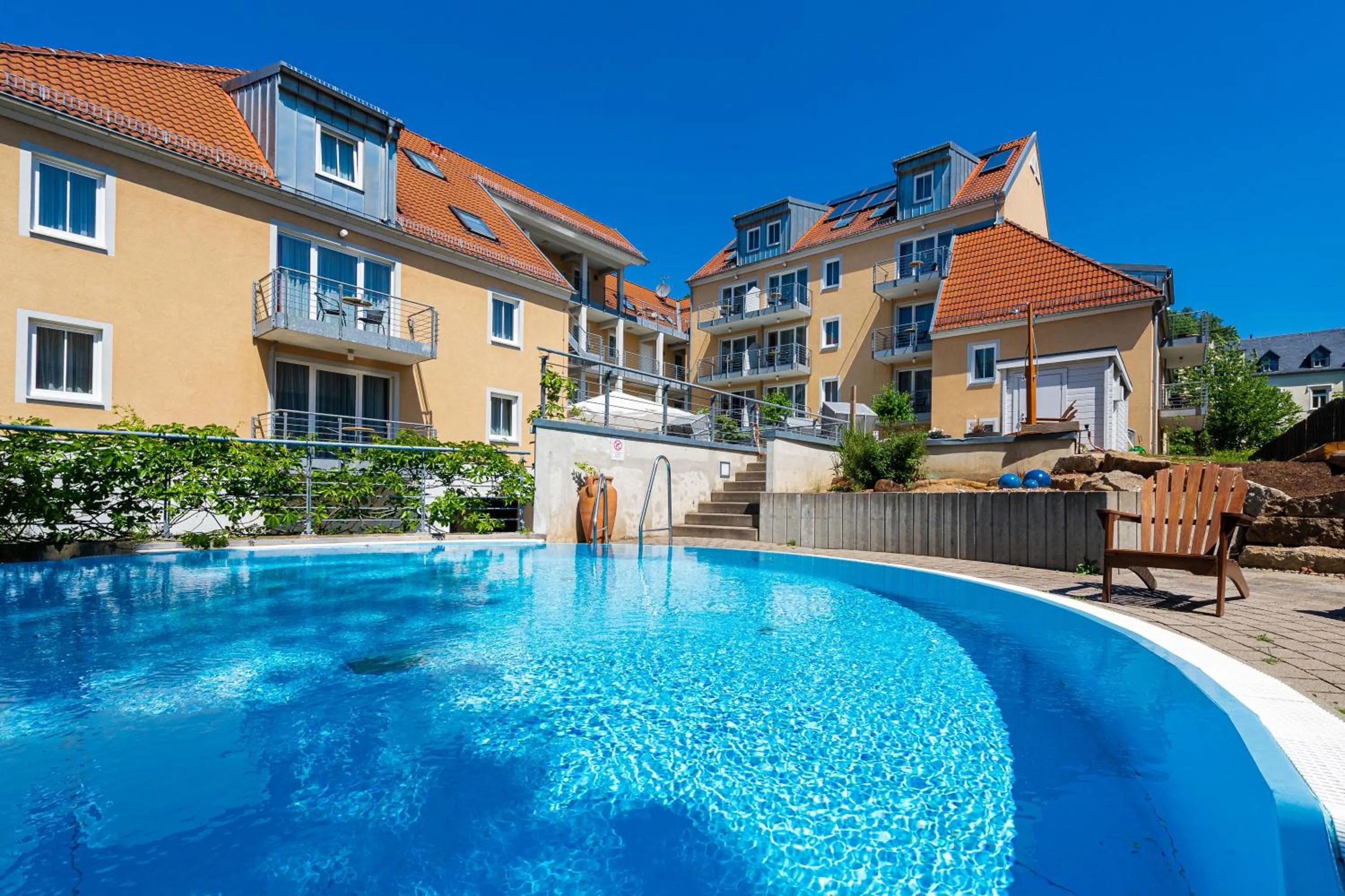 Swimming pool in Apparthotel Bad Schandau by STEIGER Hotels