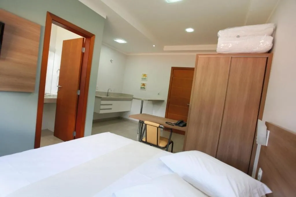 Bed in Hotel Recreio São Jorge