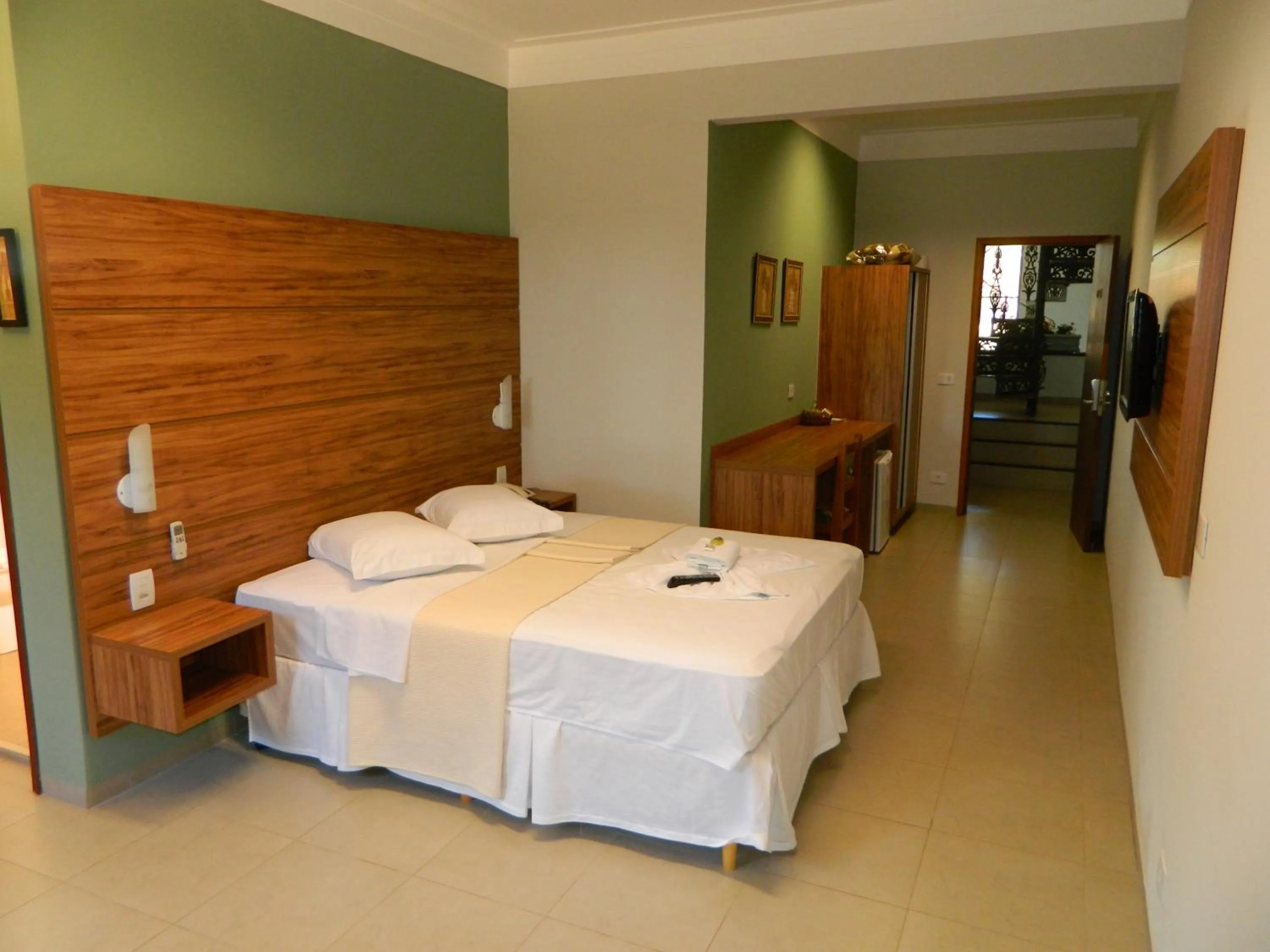 Bed in Hotel Recreio São Jorge