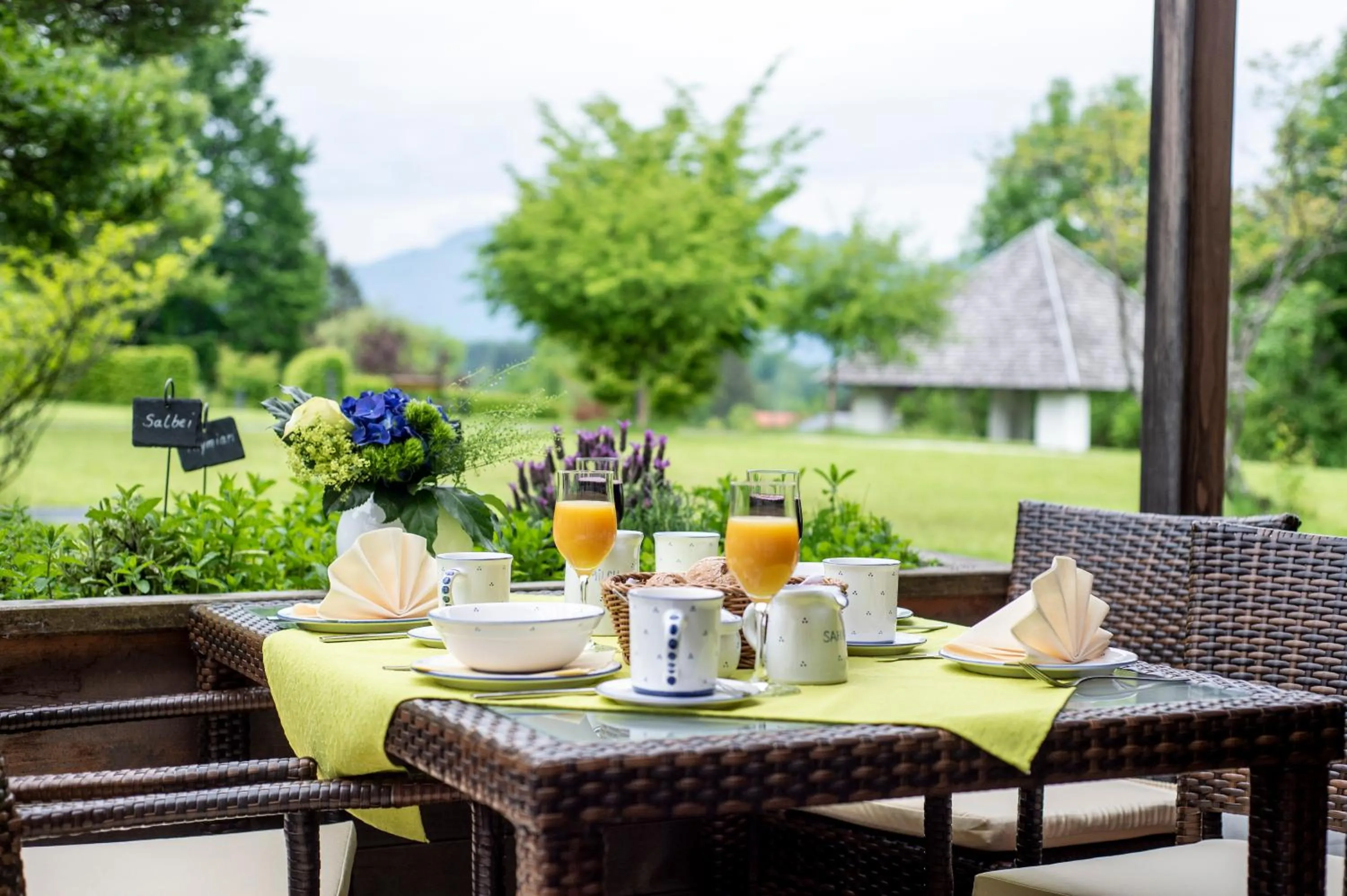 Patio in Hotel Alpenblick