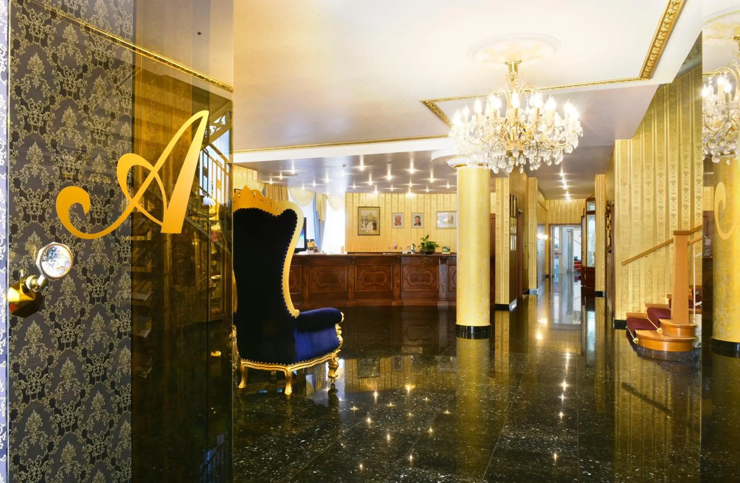 Lobby or reception in Hotel Alexandra Lobby or reception in Hotel Alexandra