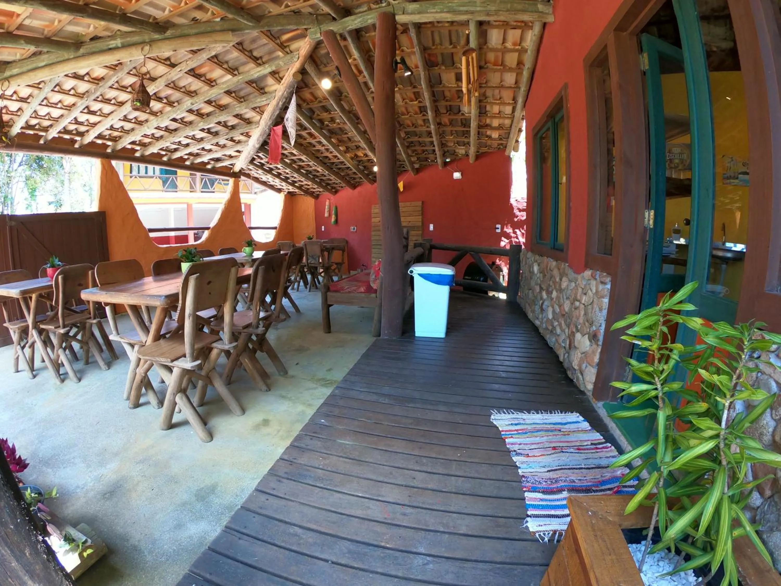 Dining area in Pousada Beleza Pura na Praia da Ferrugem