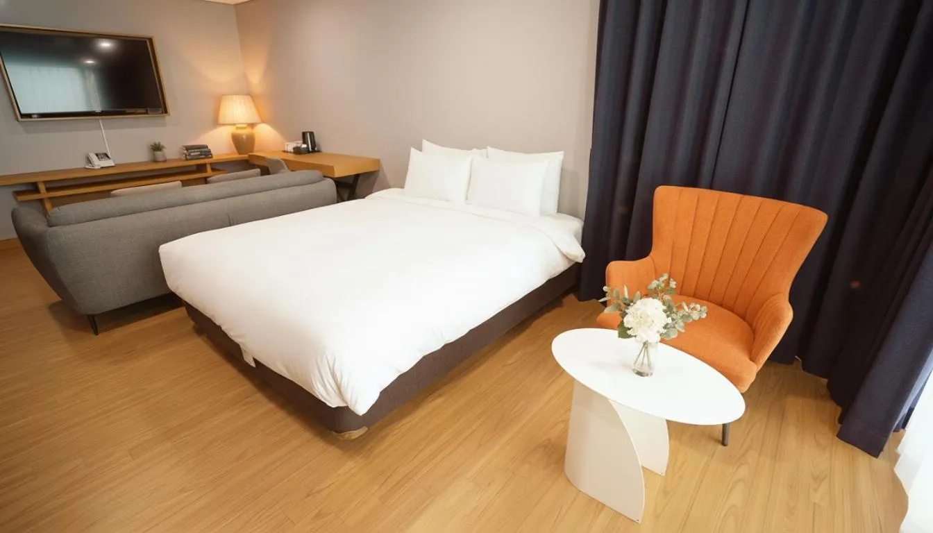 Bed in Kwangsu Hotel Haeundae