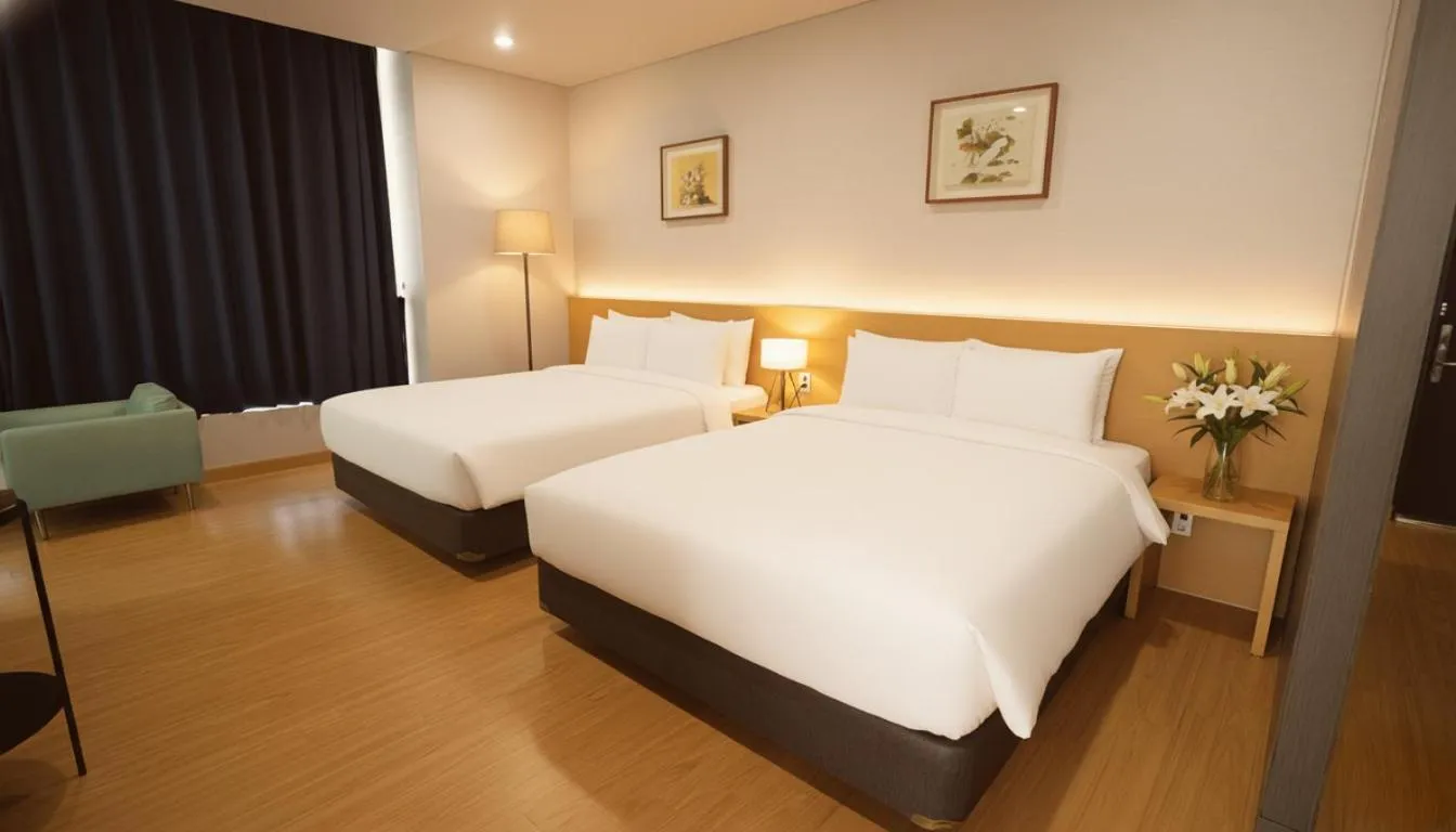 Bed in Kwangsu Hotel Haeundae