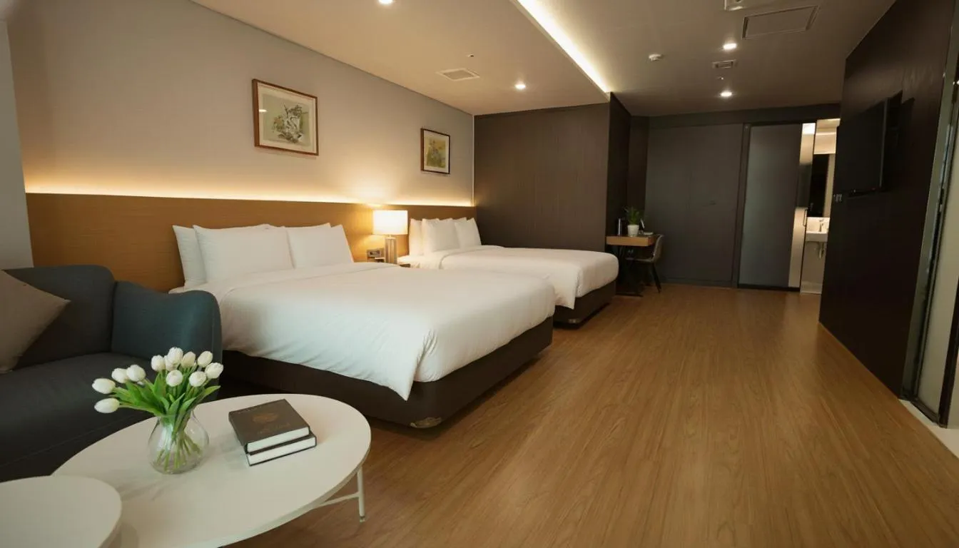 Bed in Kwangsu Hotel Haeundae