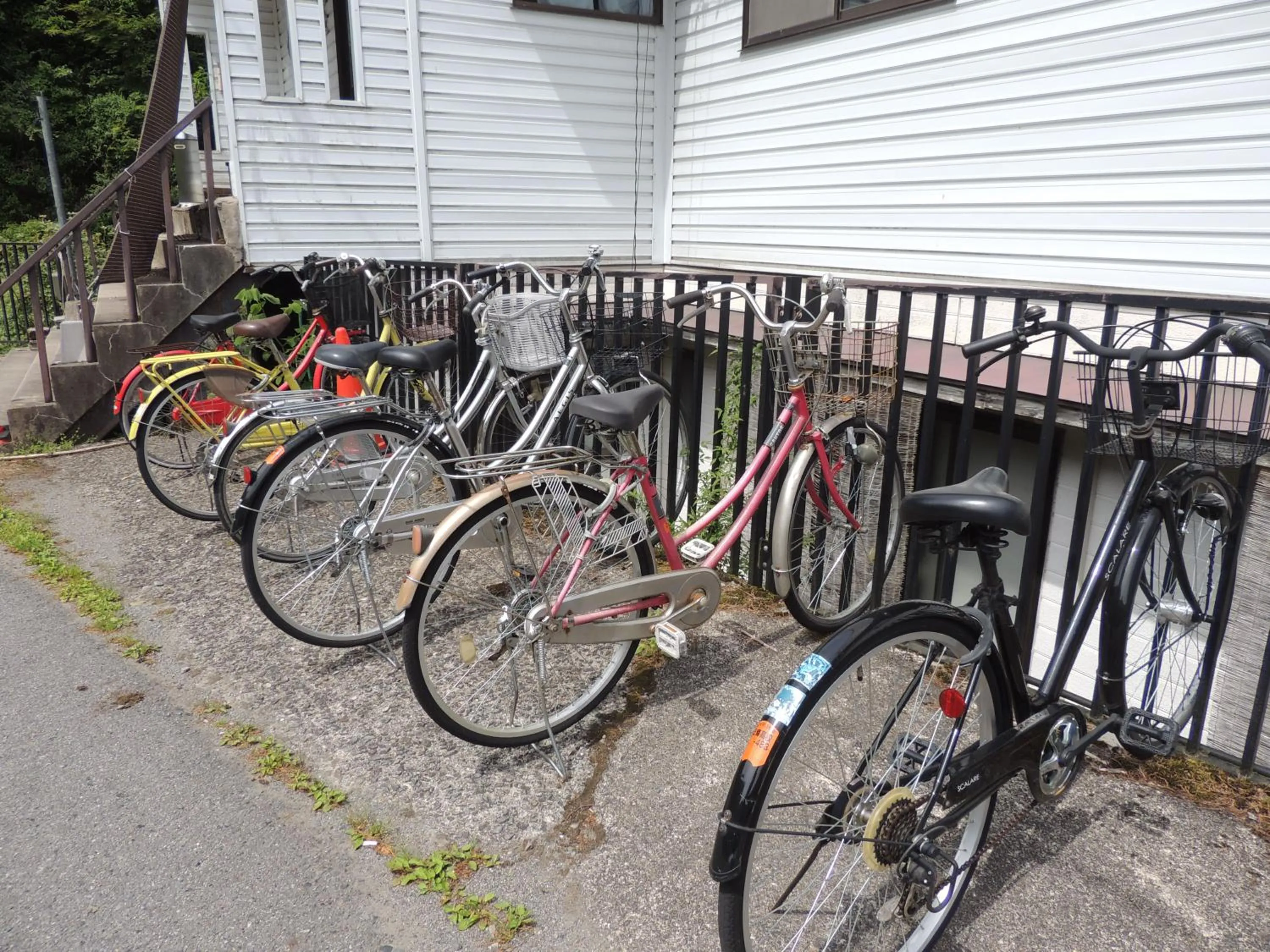 Cycling in Minshuku Kawarabi-so