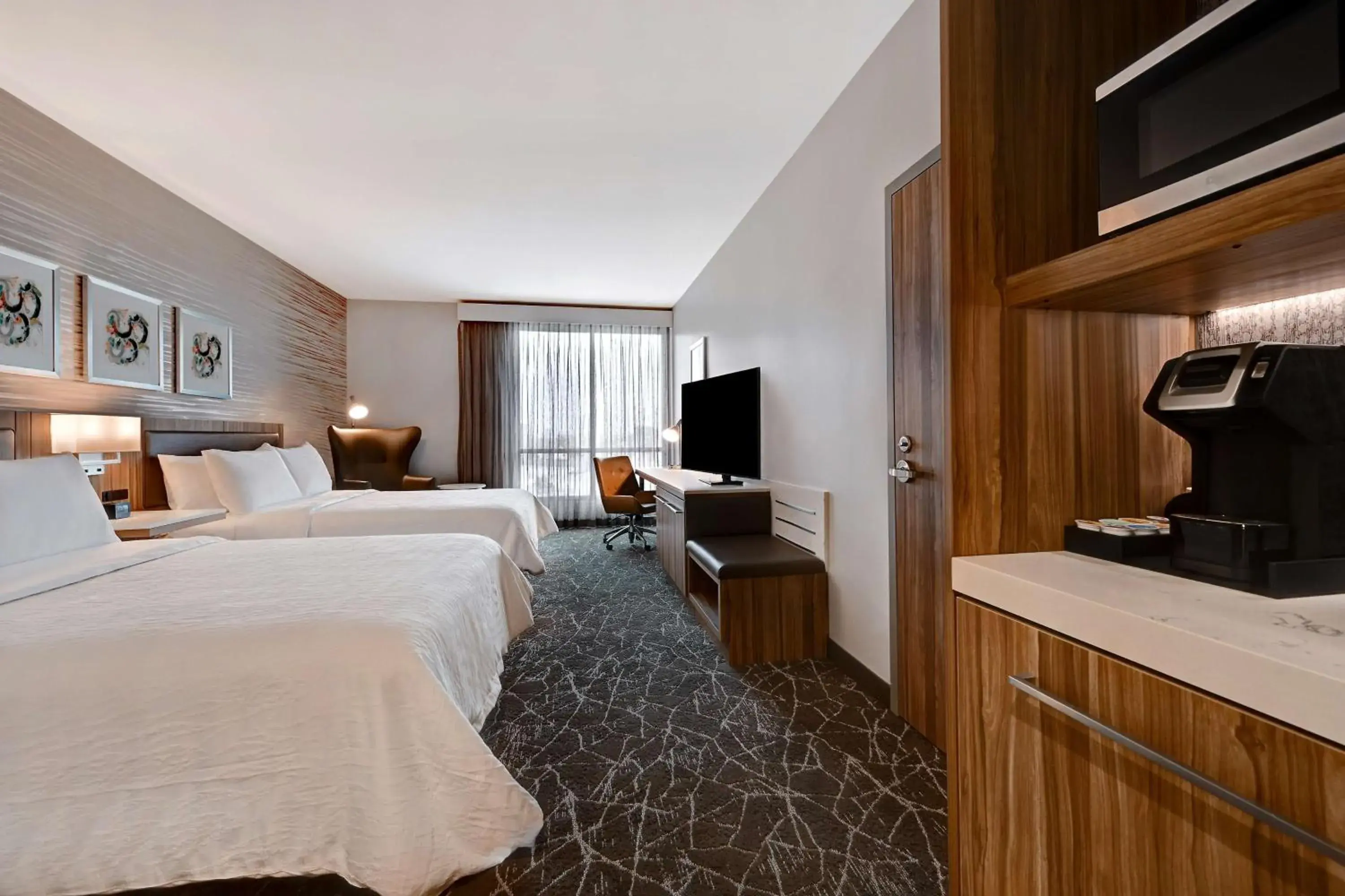 Bed in Hilton Garden Inn Anaheim Resort Bed in Hilton Garden Inn Anaheim Resort