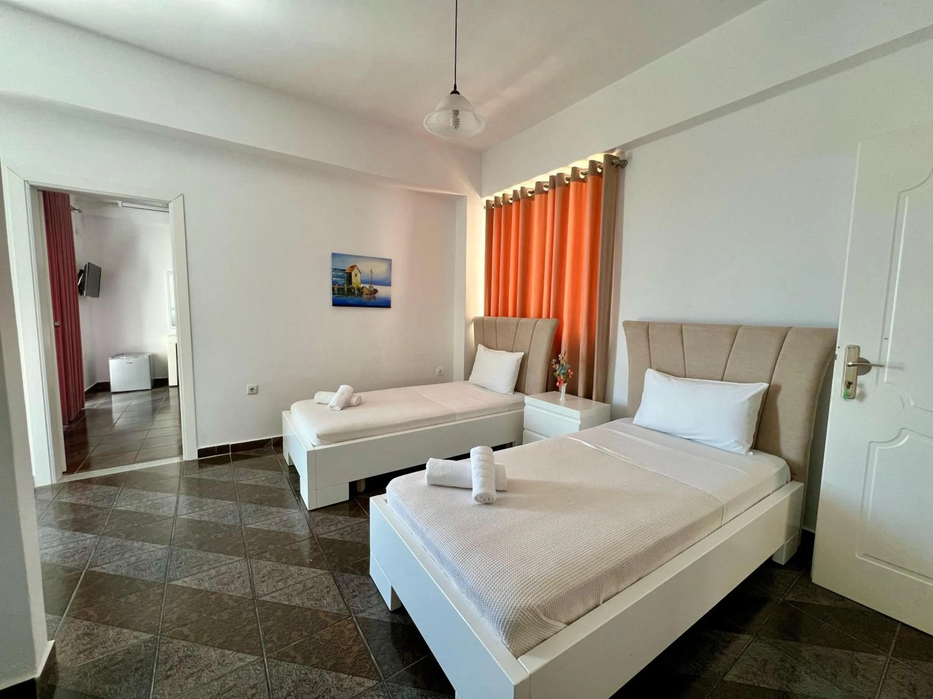 Bed in Hotel Oxhaku