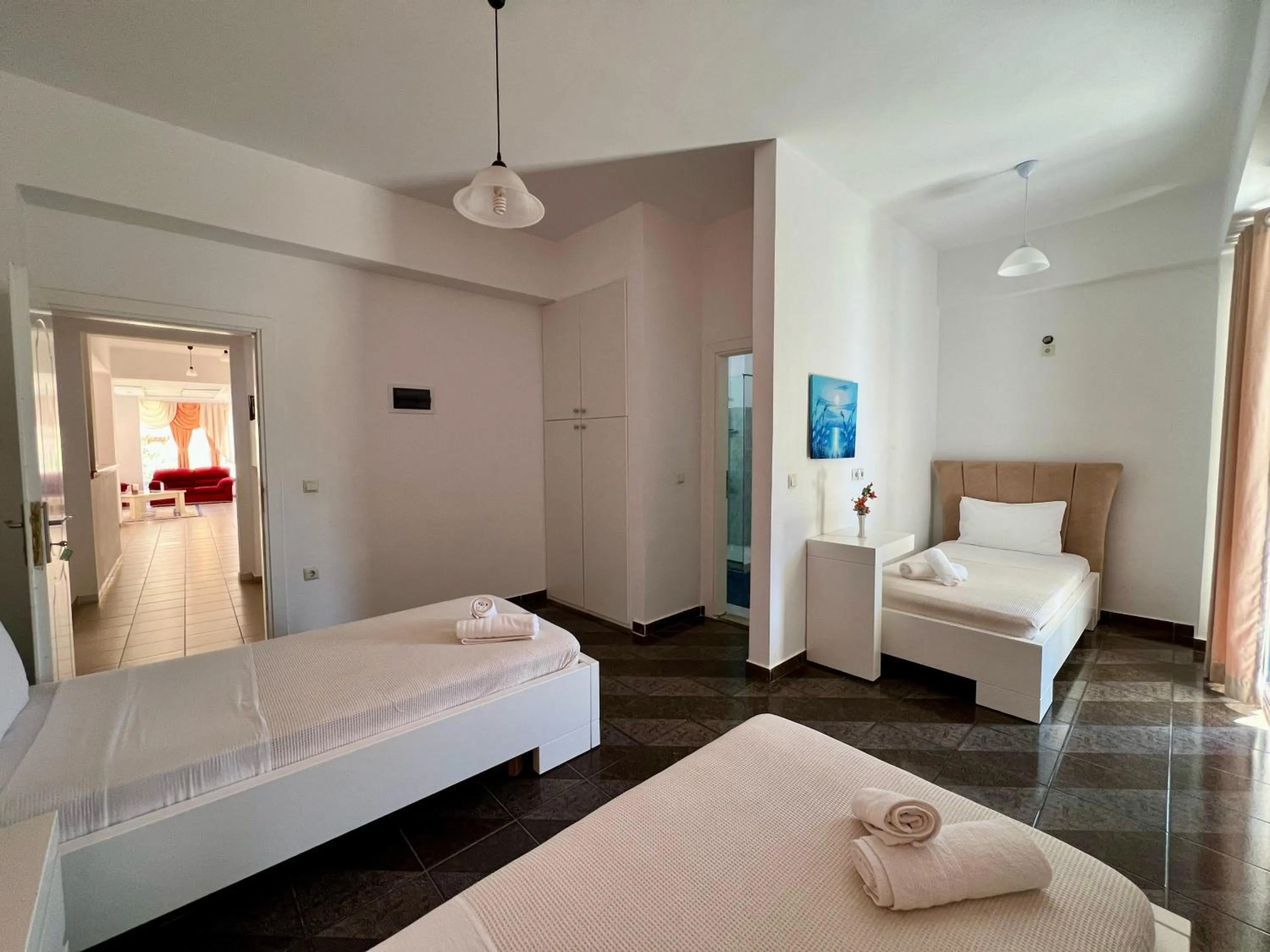 Bed in Hotel Oxhaku