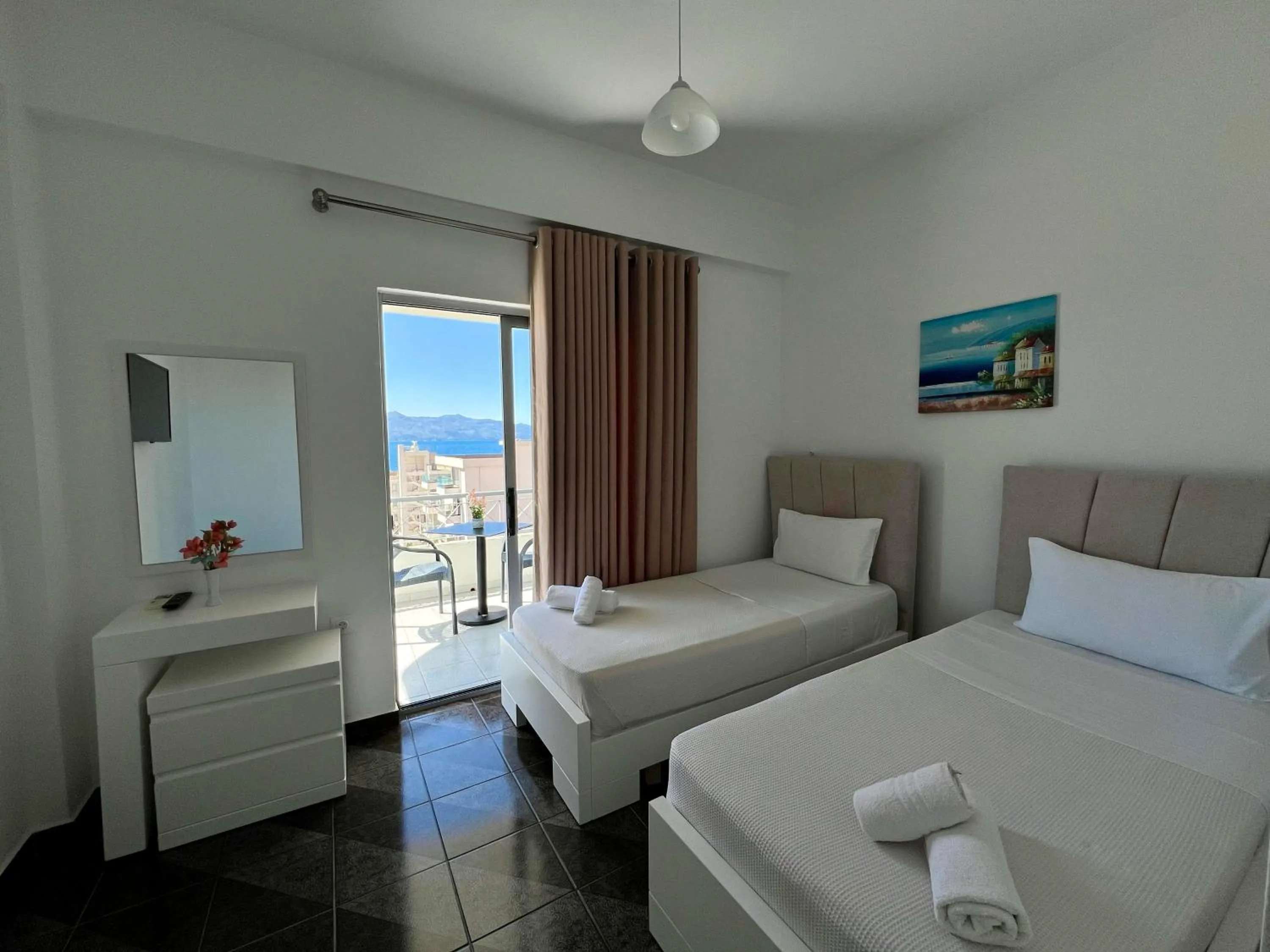 Bed in Hotel Oxhaku