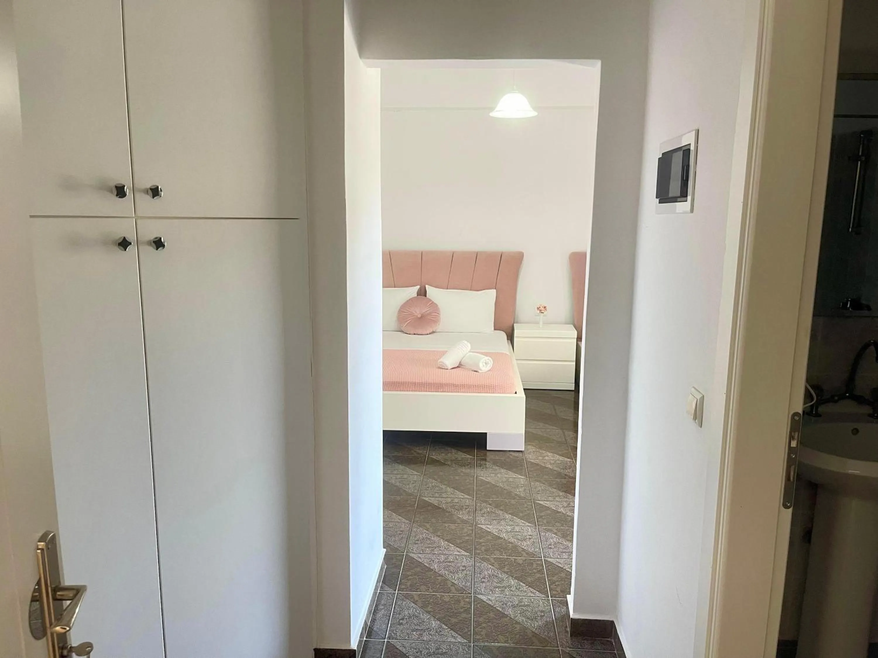 Bed in Hotel Oxhaku
