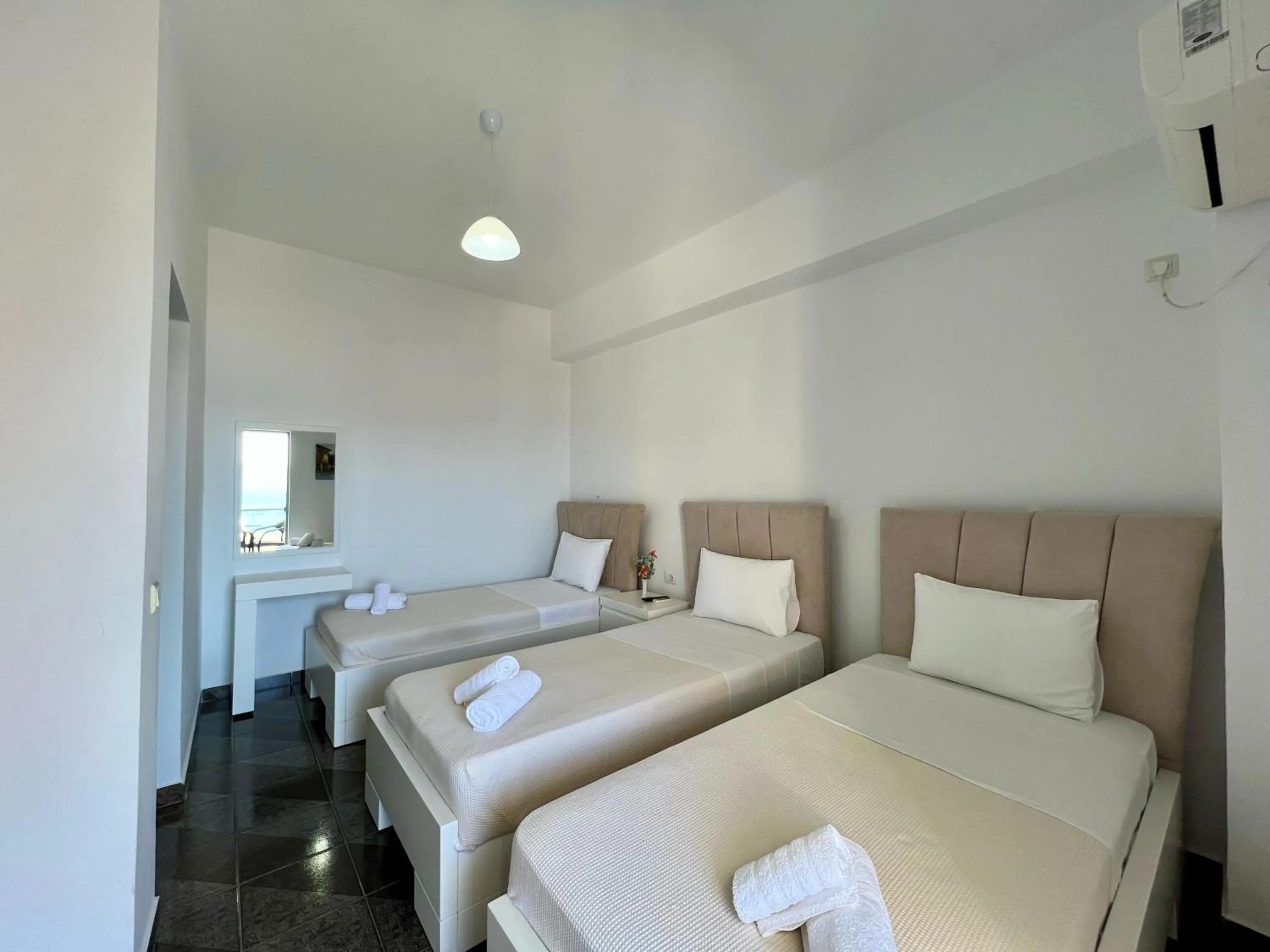 Bed in Hotel Oxhaku