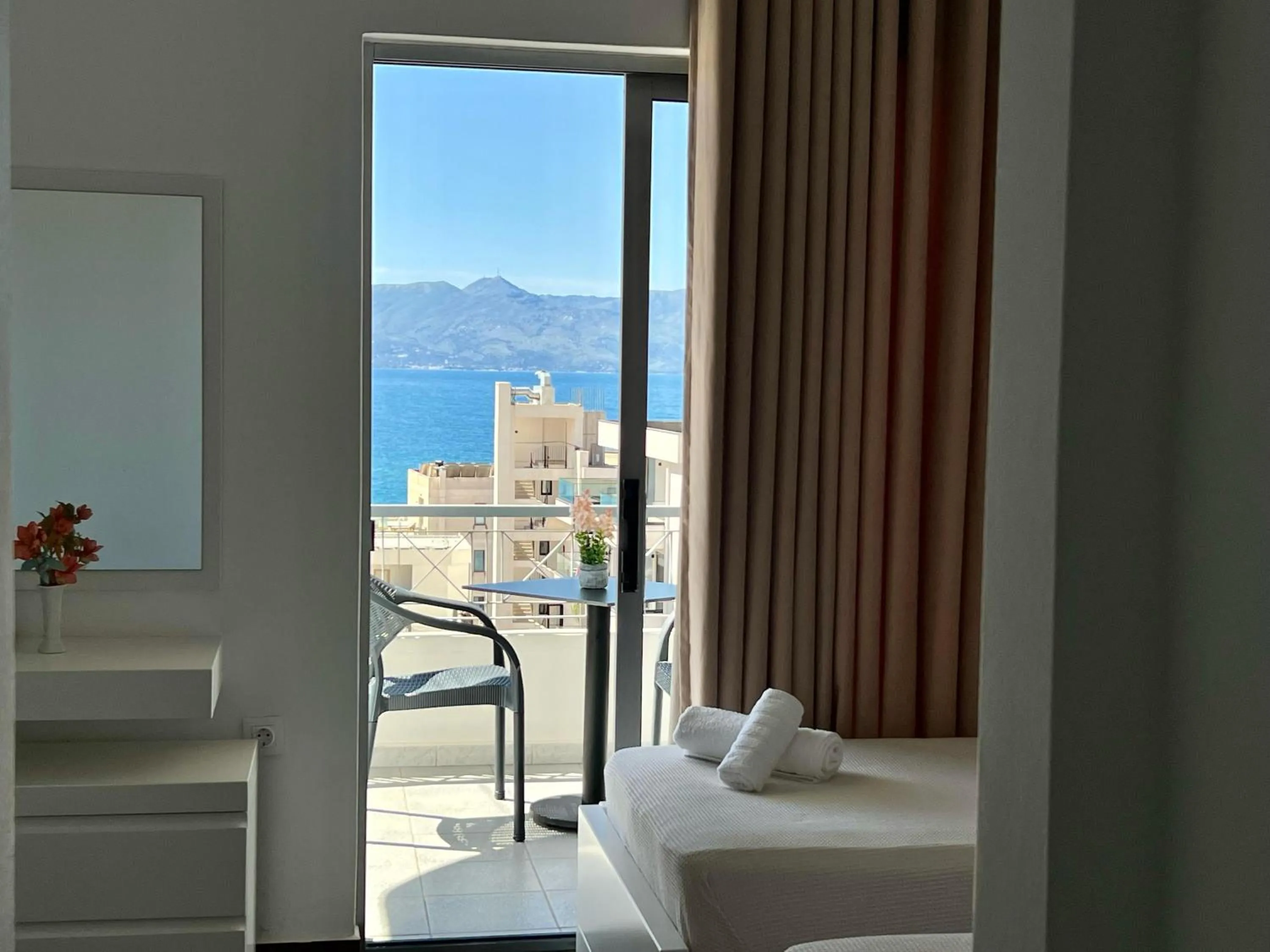 Bed in Hotel Oxhaku