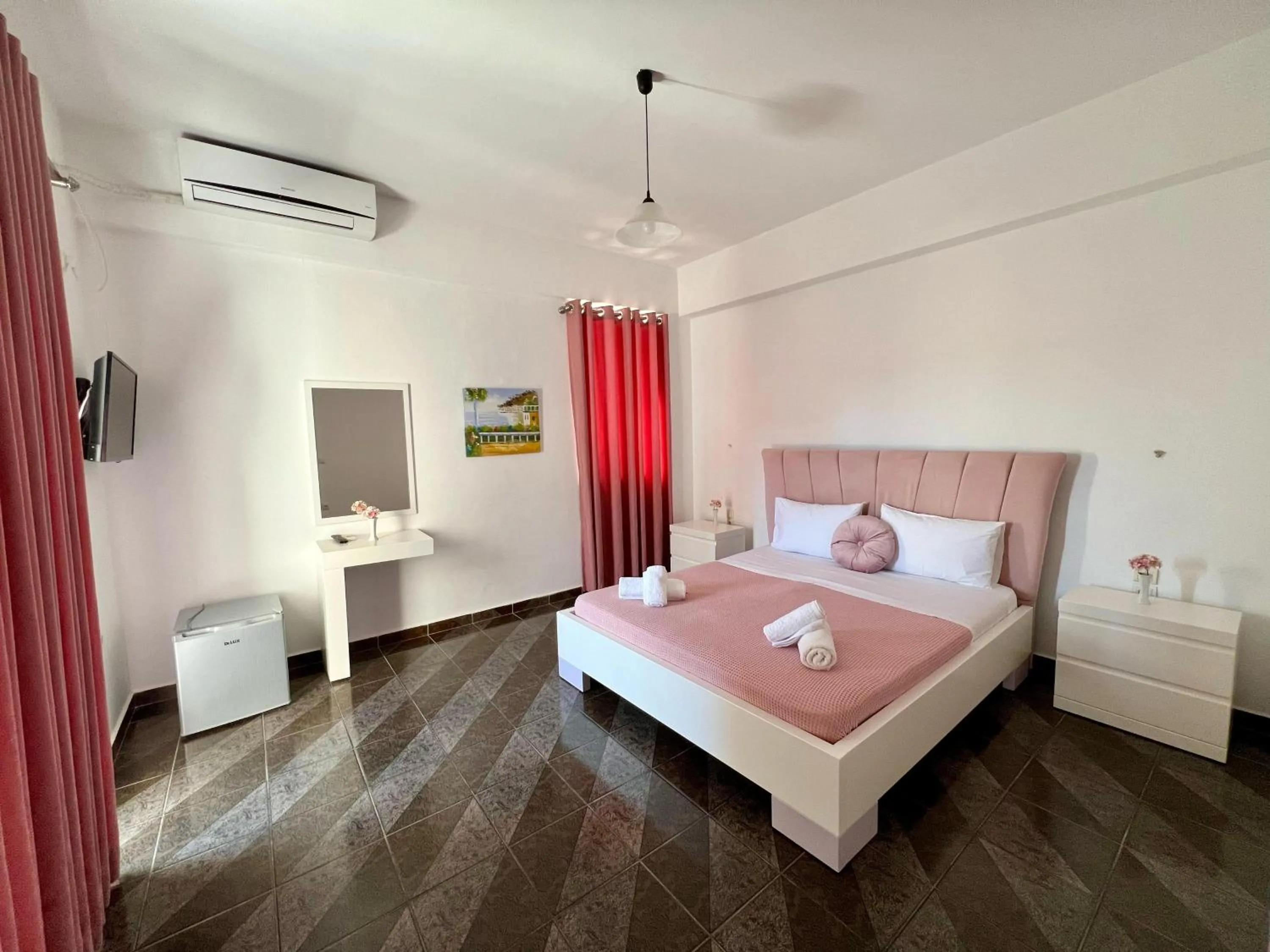 Bed in Hotel Oxhaku