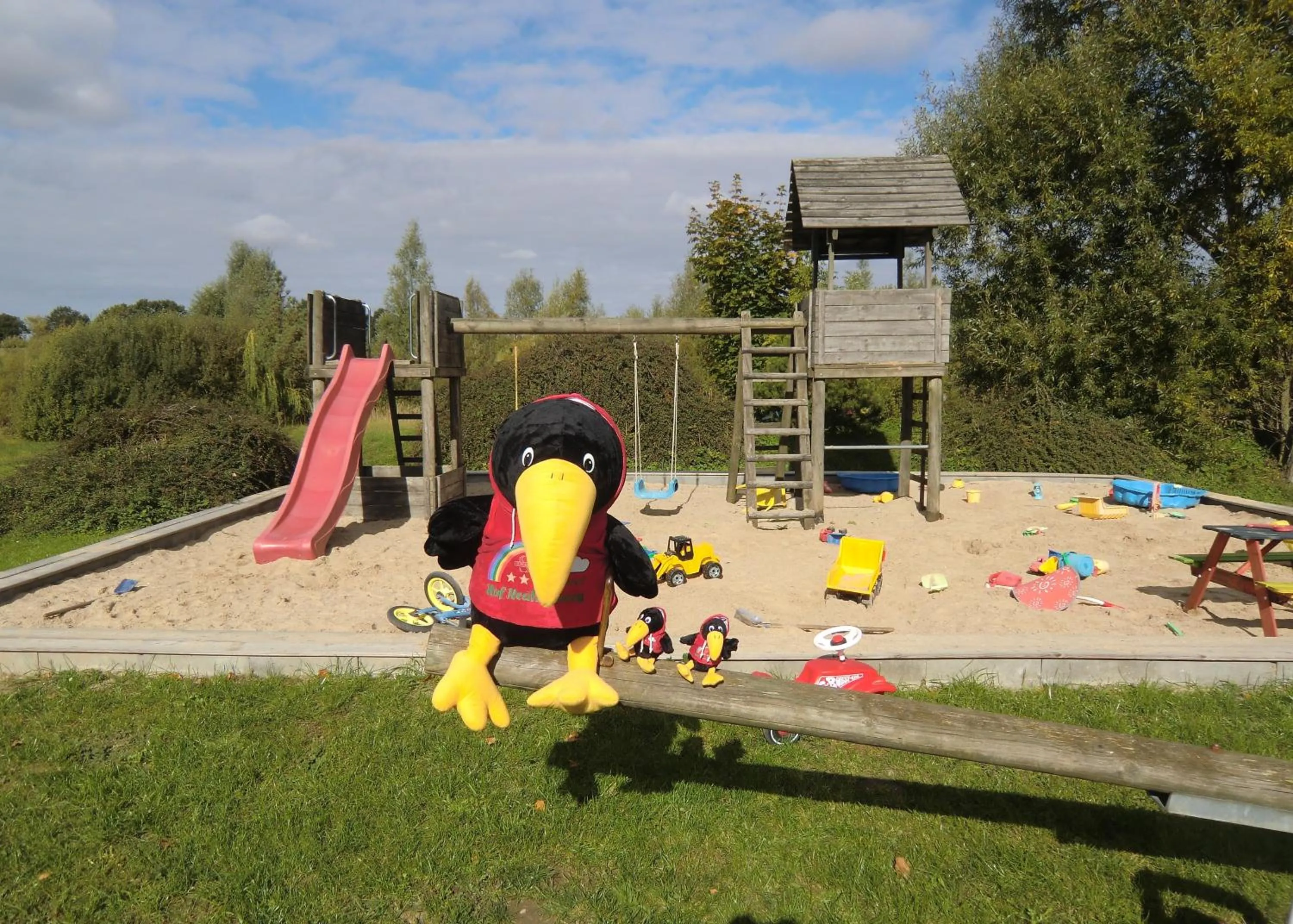 Children play ground in HofHotel Krähenberg