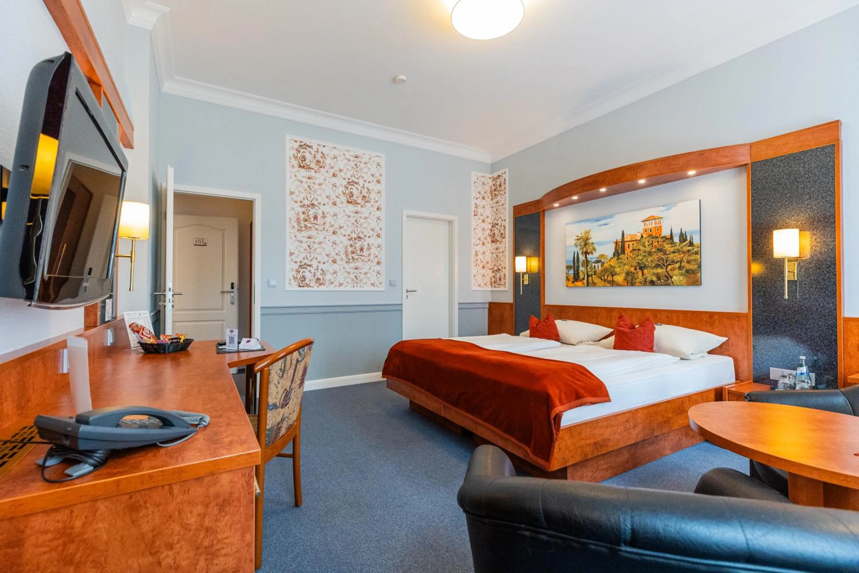 Bed in Hotel West an der Bockenheimer Warte