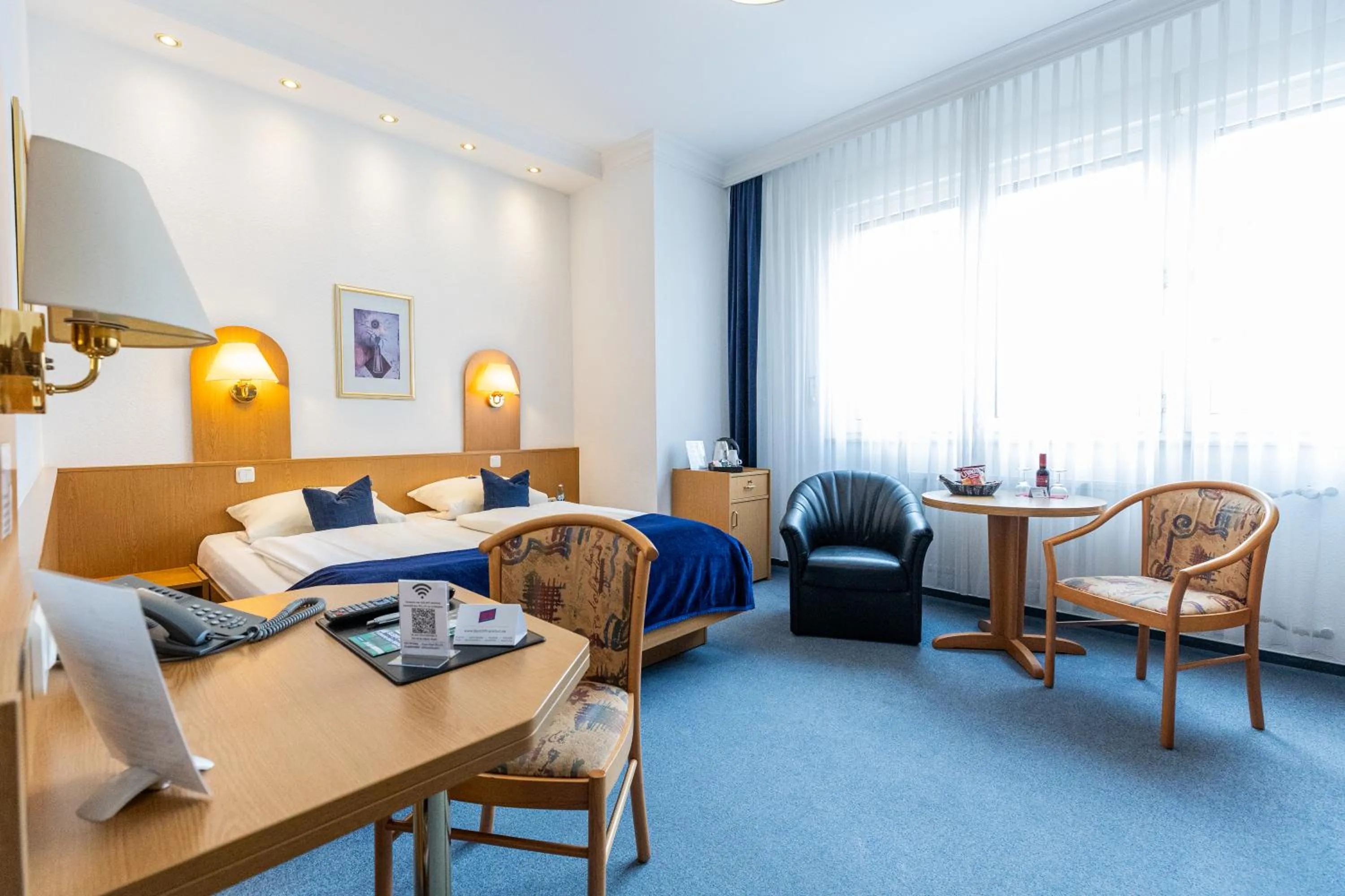 Bed in Hotel West an der Bockenheimer Warte