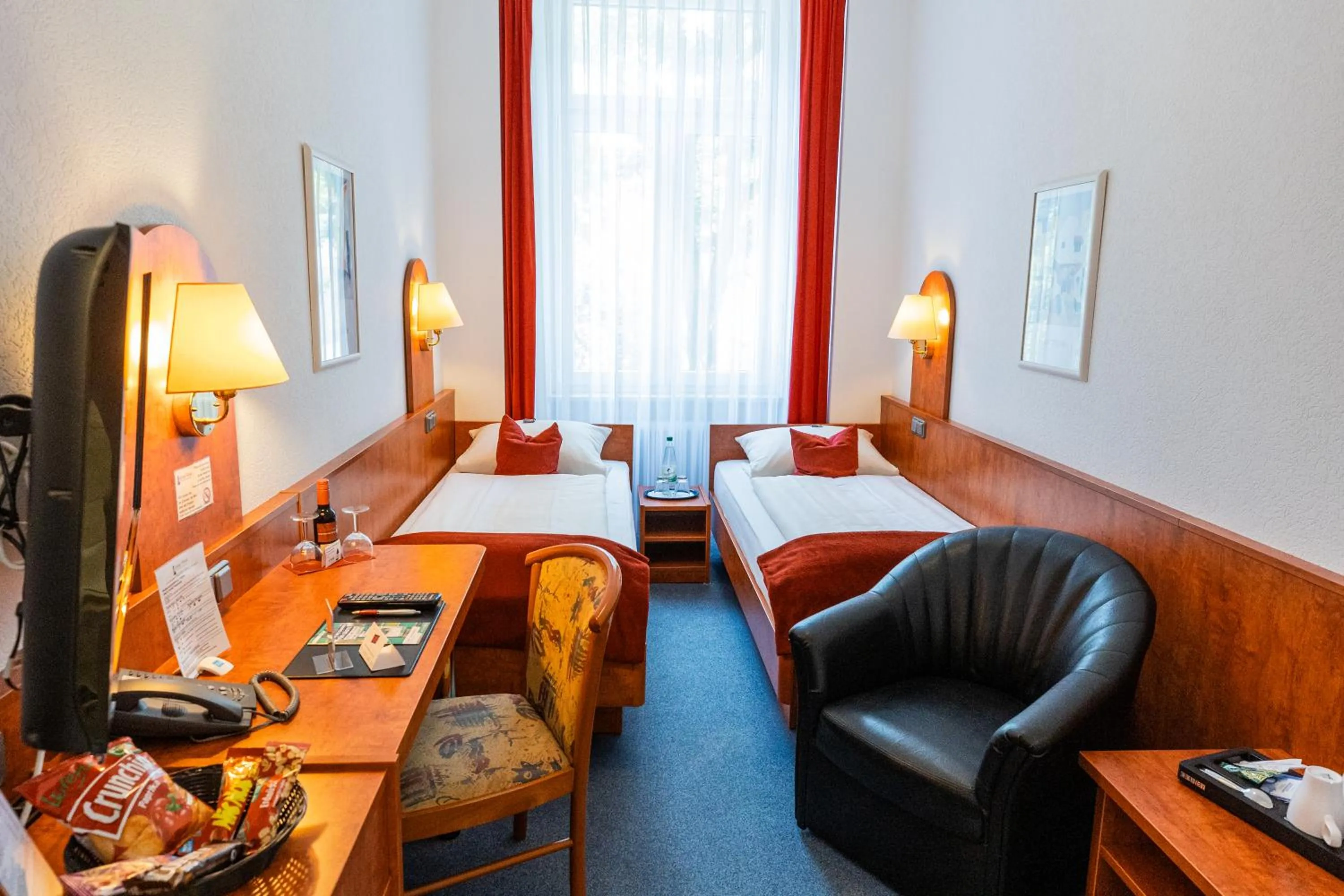 Bed in Hotel West an der Bockenheimer Warte