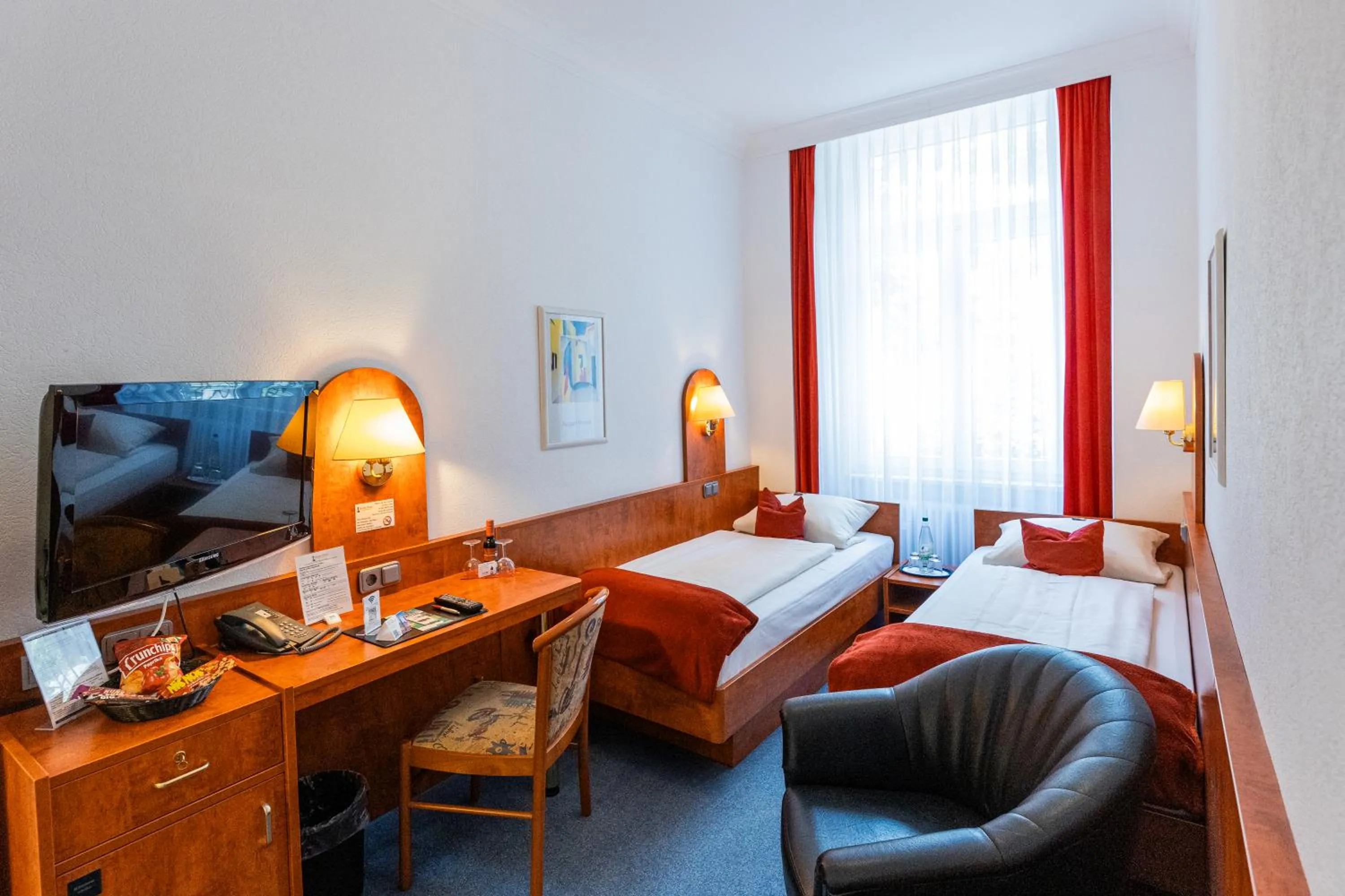 Bed in Hotel West an der Bockenheimer Warte