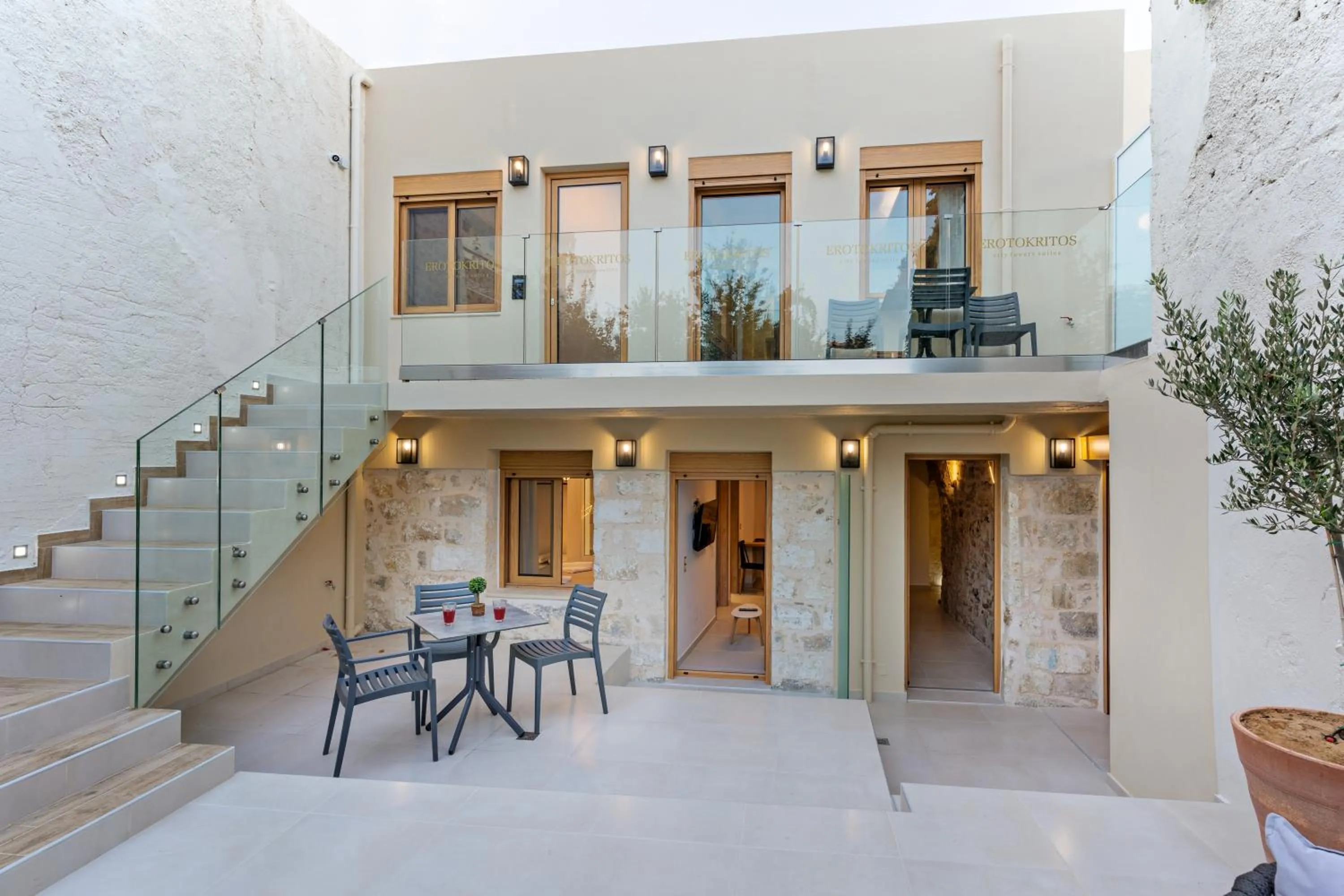 Patio in Erotokritos City Luxury Suites