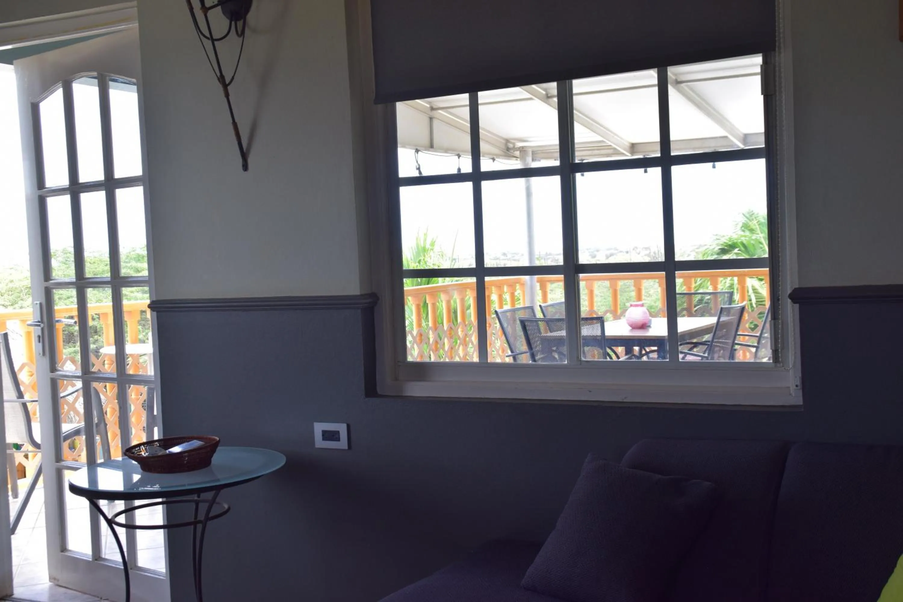 Seating area in La Felicidad Aruba