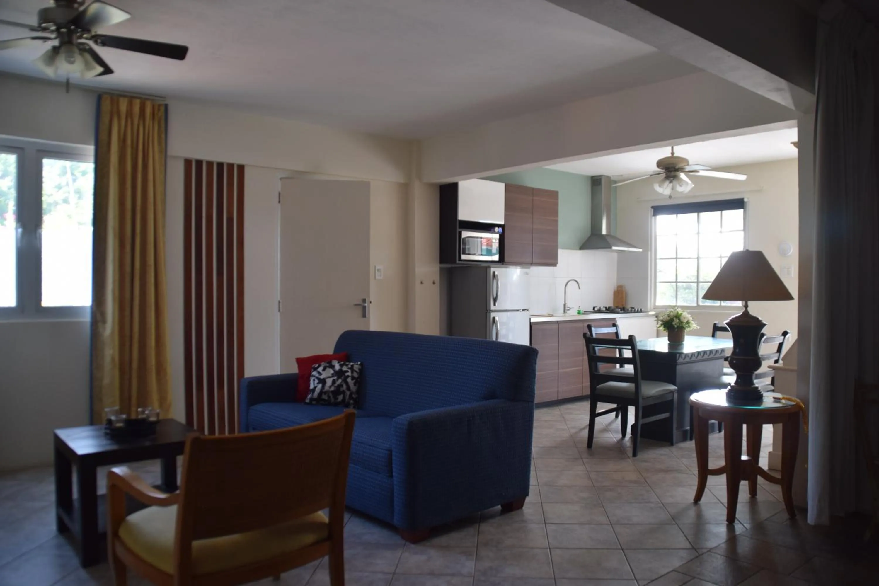 Living room in La Felicidad Aruba