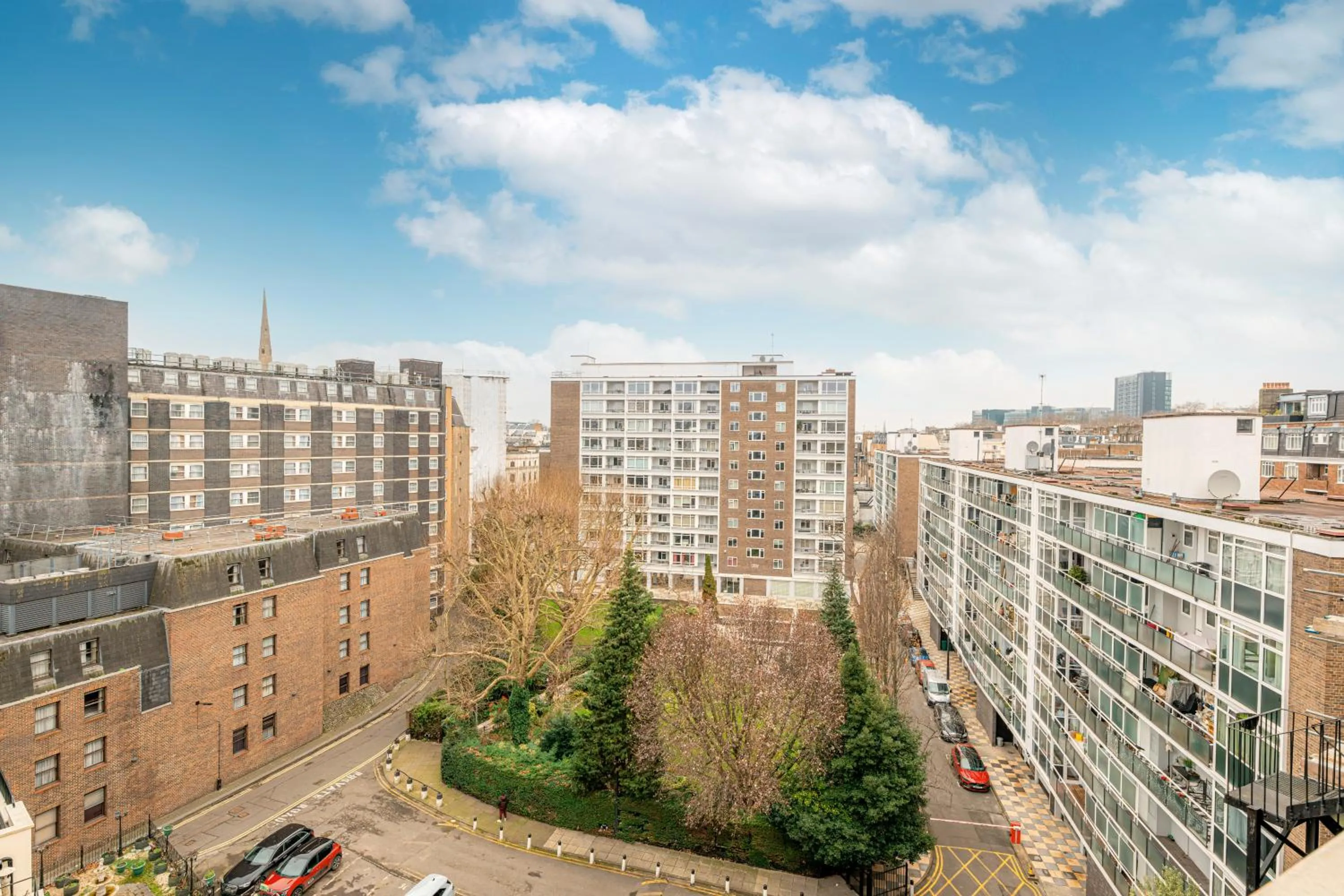 City view in Fountain House Apartments - London
