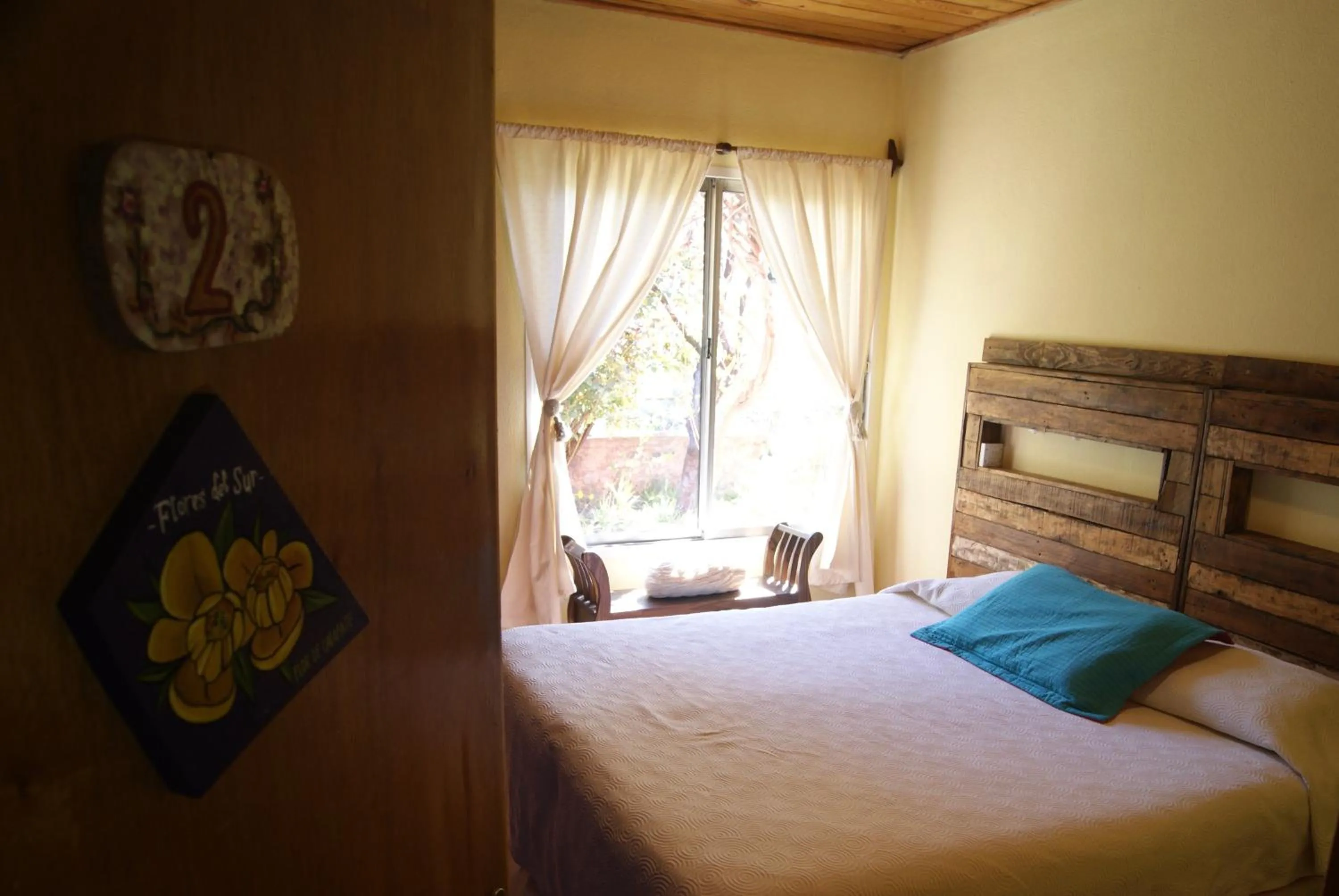 Bed in Hospedaje Flores del Sur