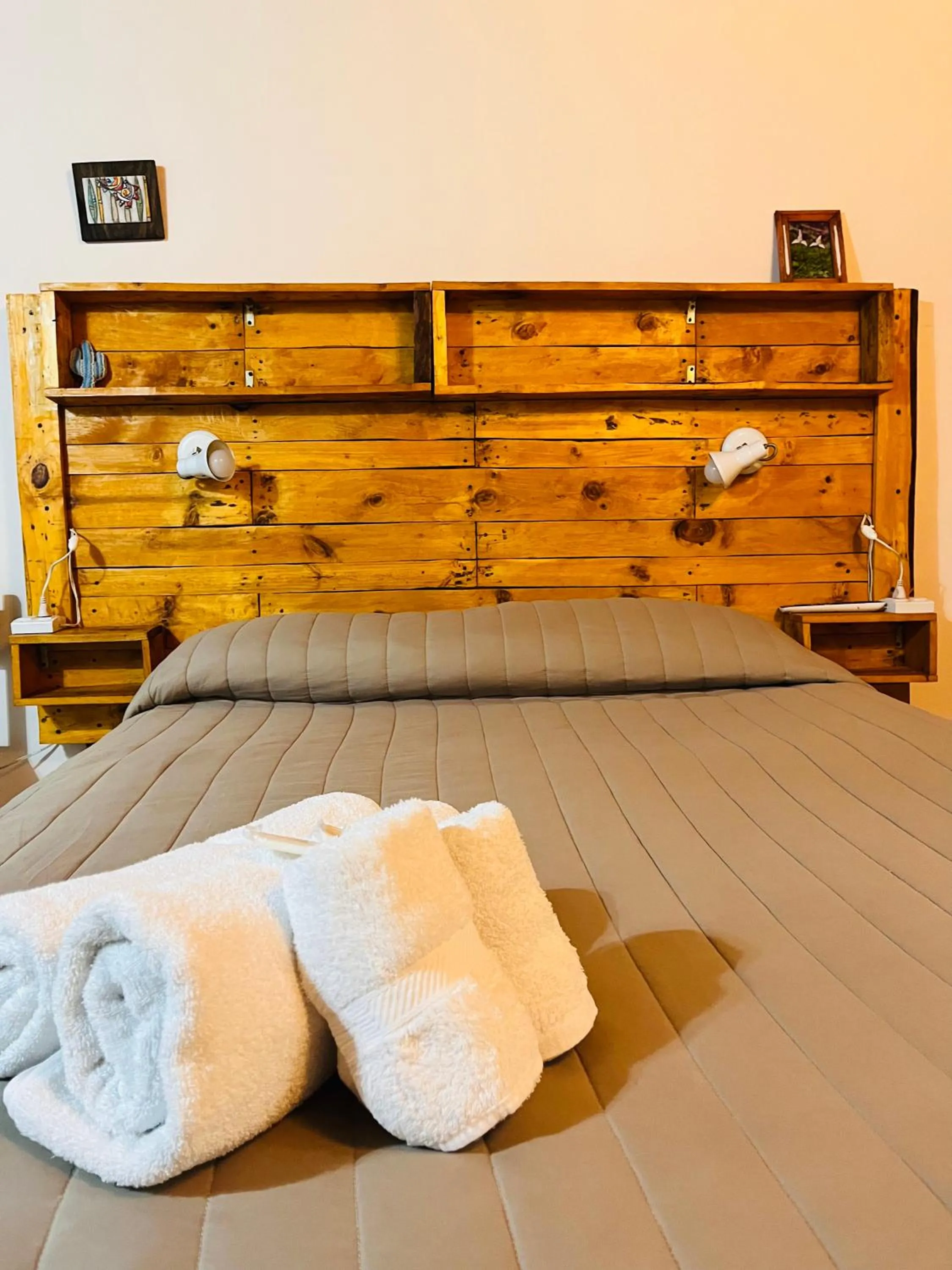 Bed in Hospedaje Flores del Sur