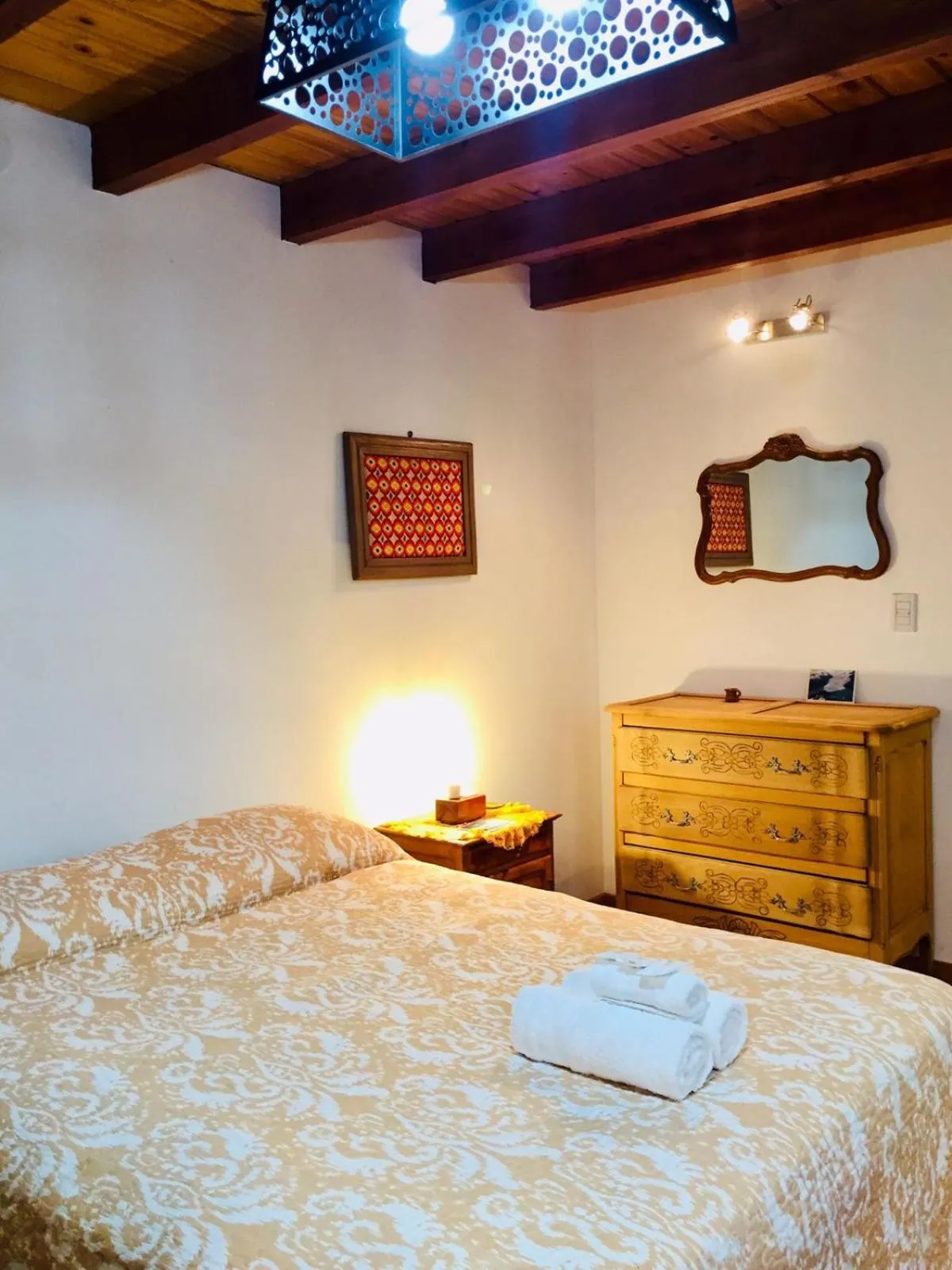 Bed in Hospedaje Flores del Sur