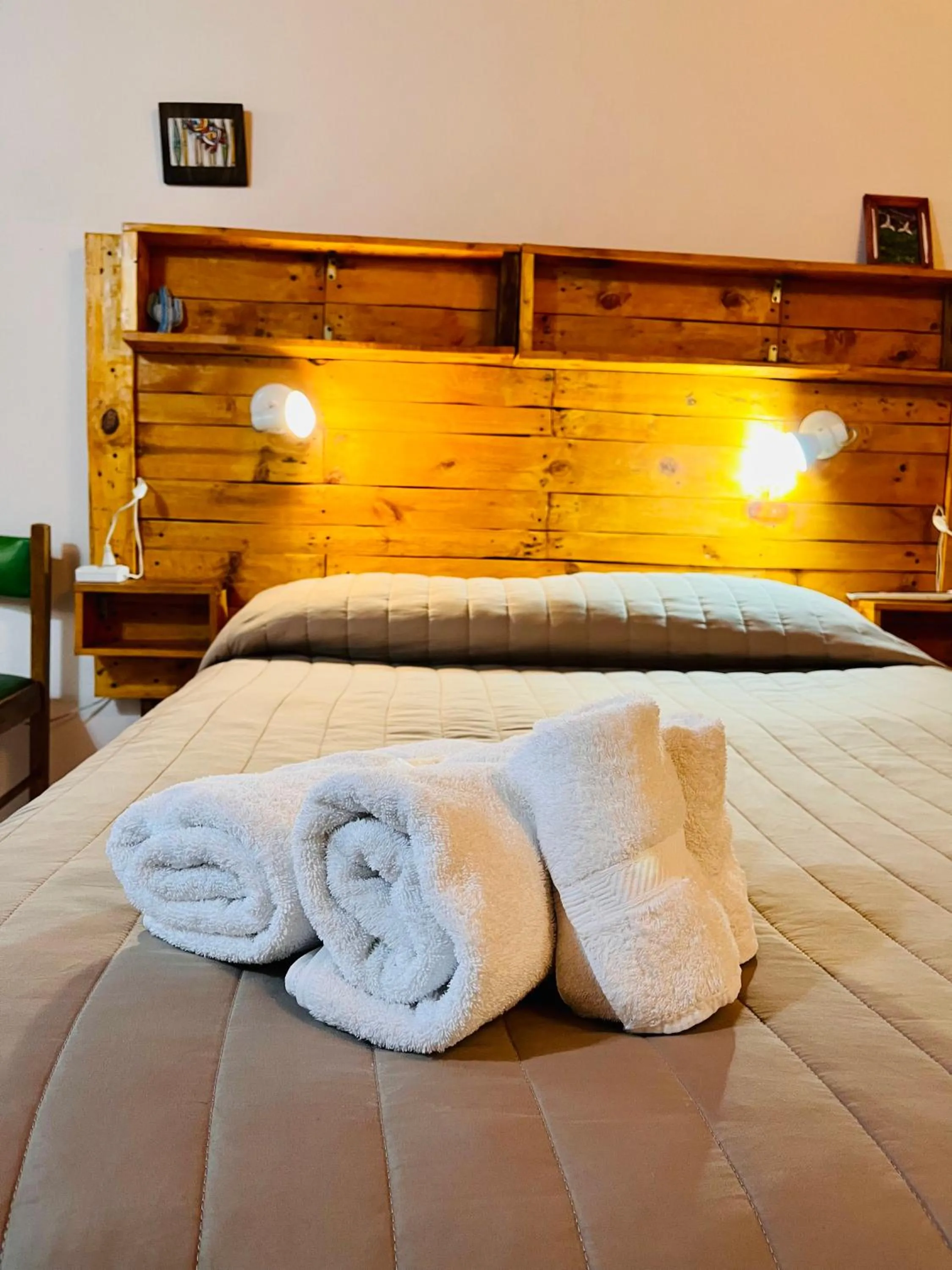 Bed in Hospedaje Flores del Sur
