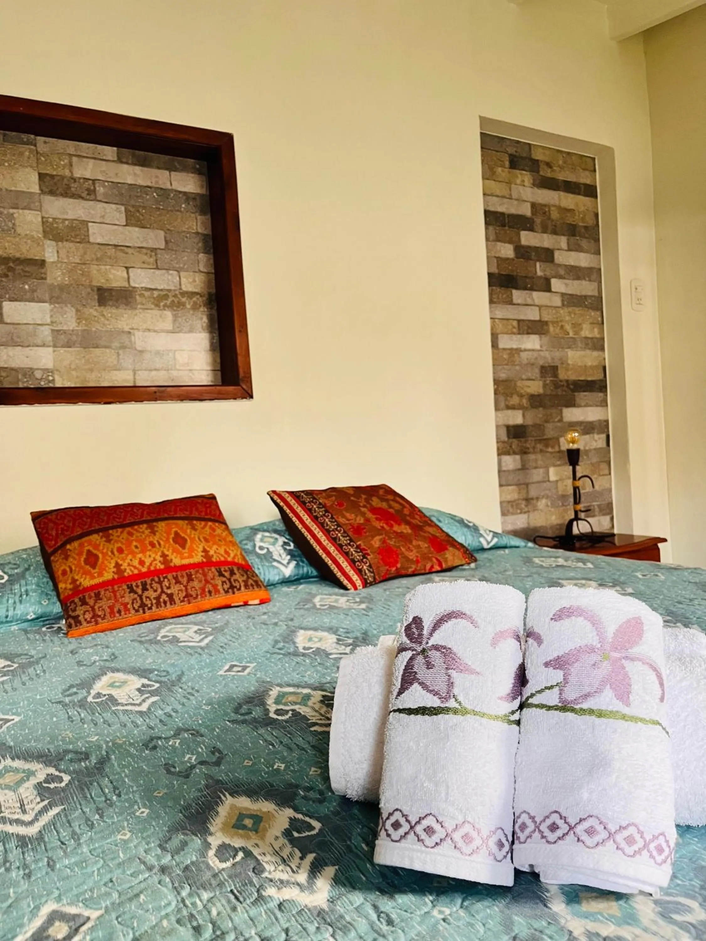 Bed in Hospedaje Flores del Sur