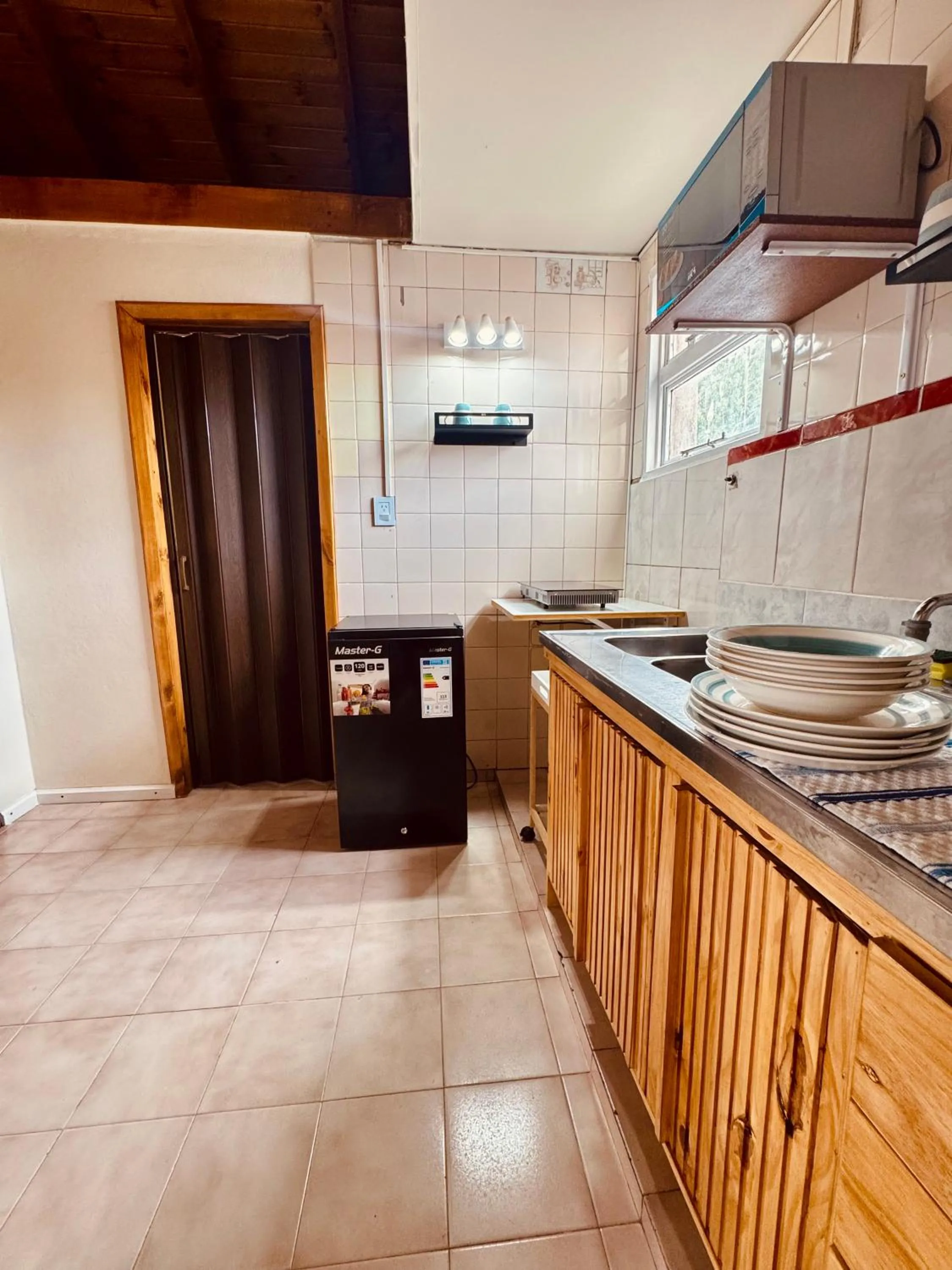 Kitchen or kitchenette in Hospedaje Flores del Sur