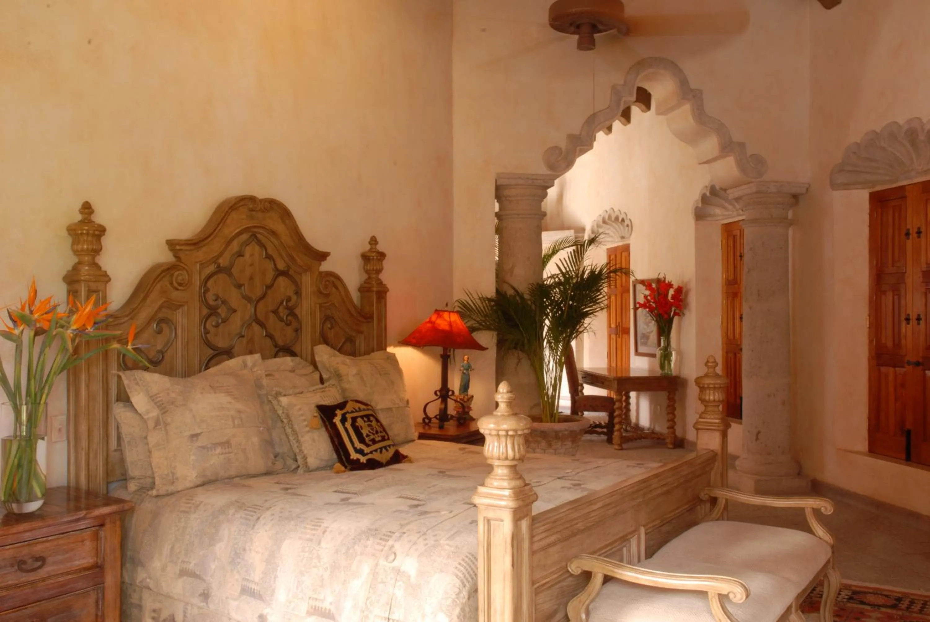 Bed in Hacienda de los Santos