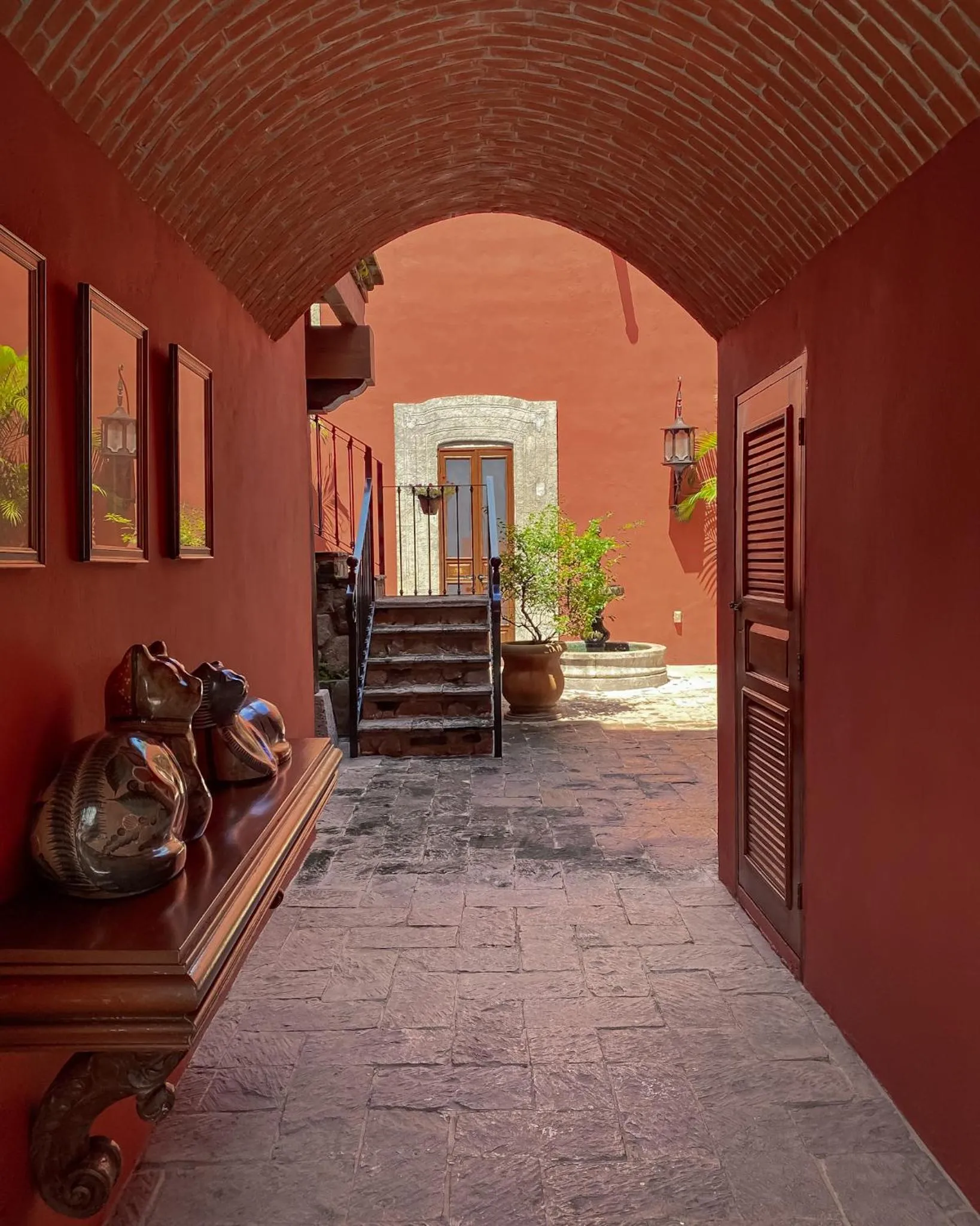 Patio in Hacienda de los Santos