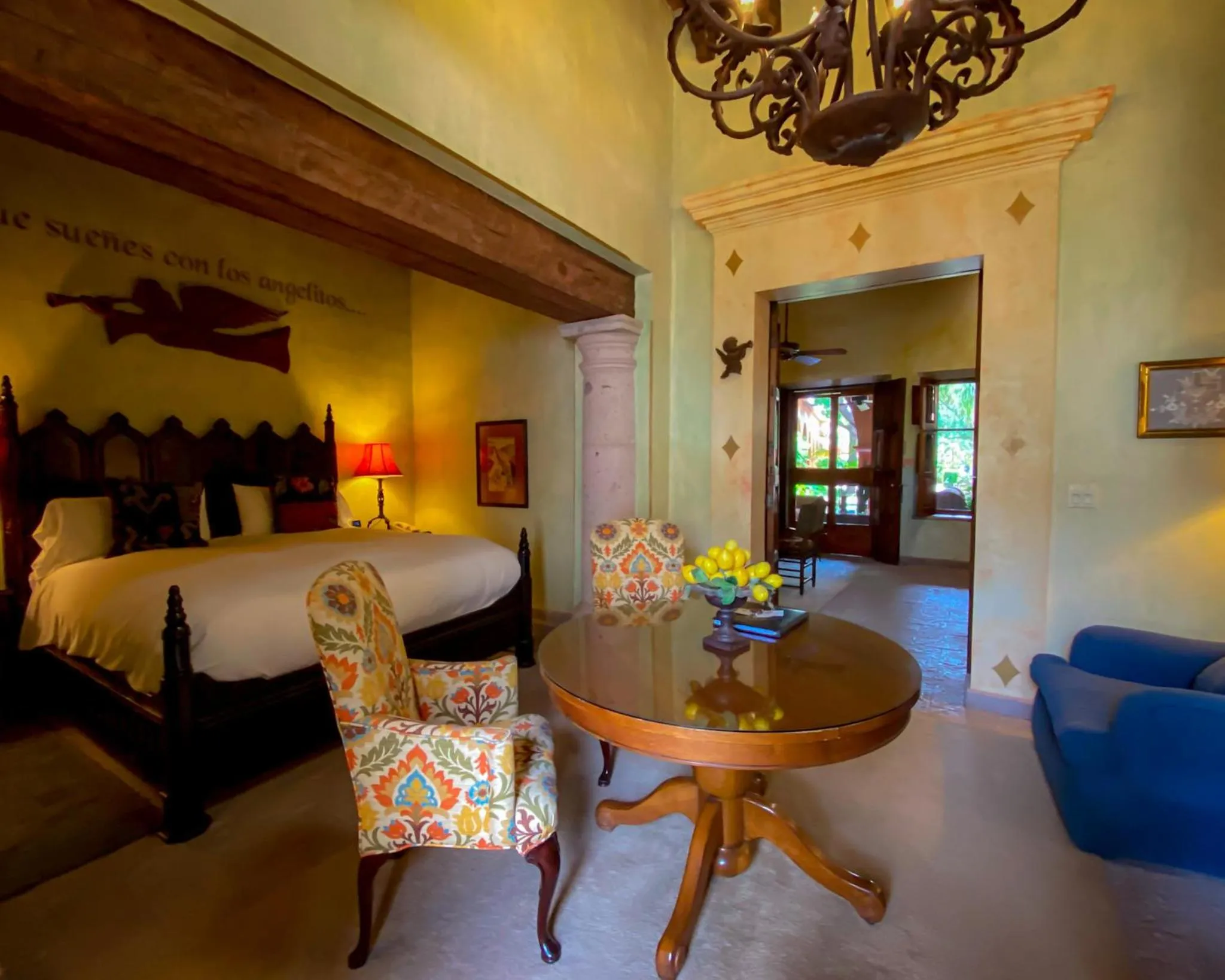 Living room in Hacienda de los Santos