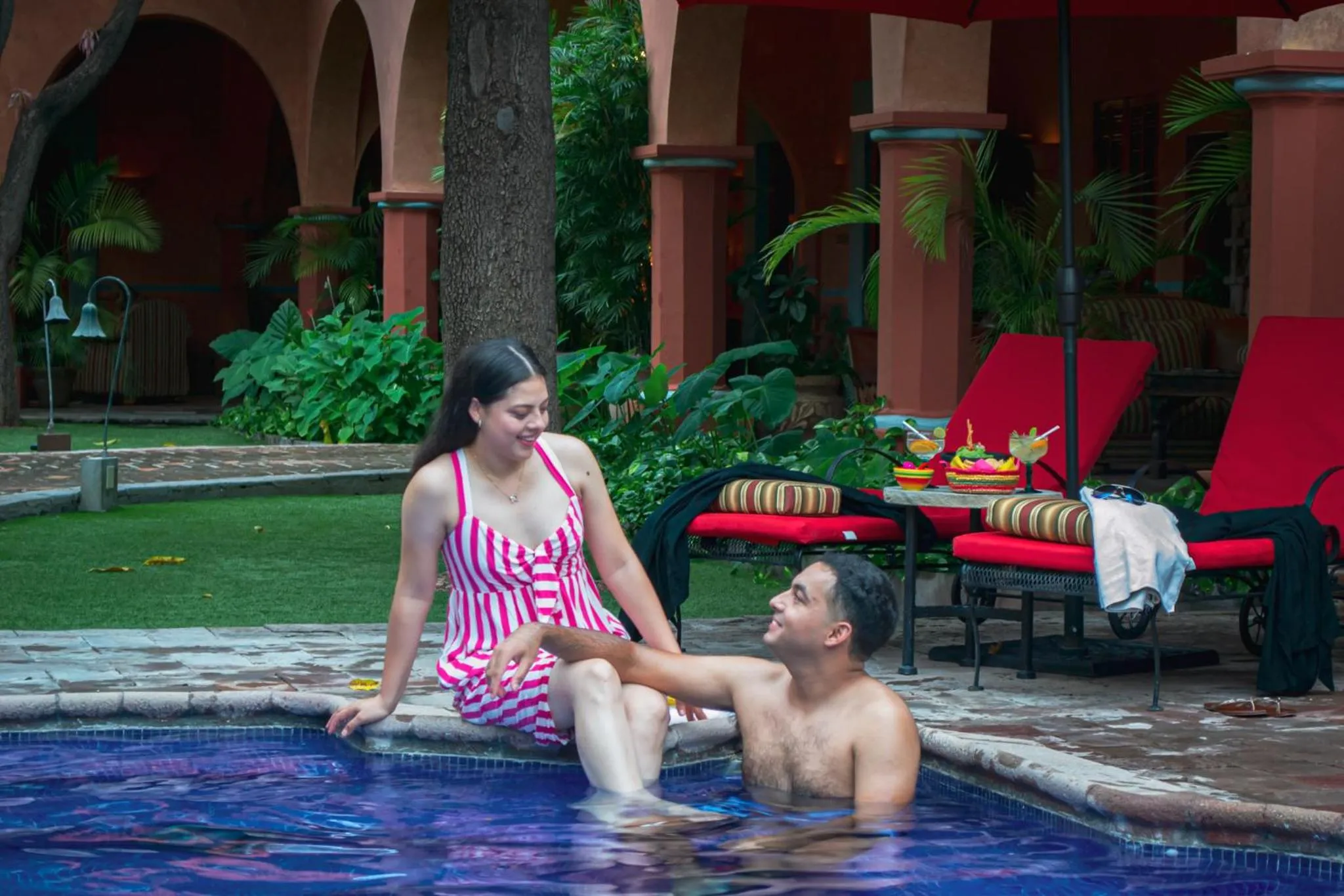 Garden in Hacienda de los Santos