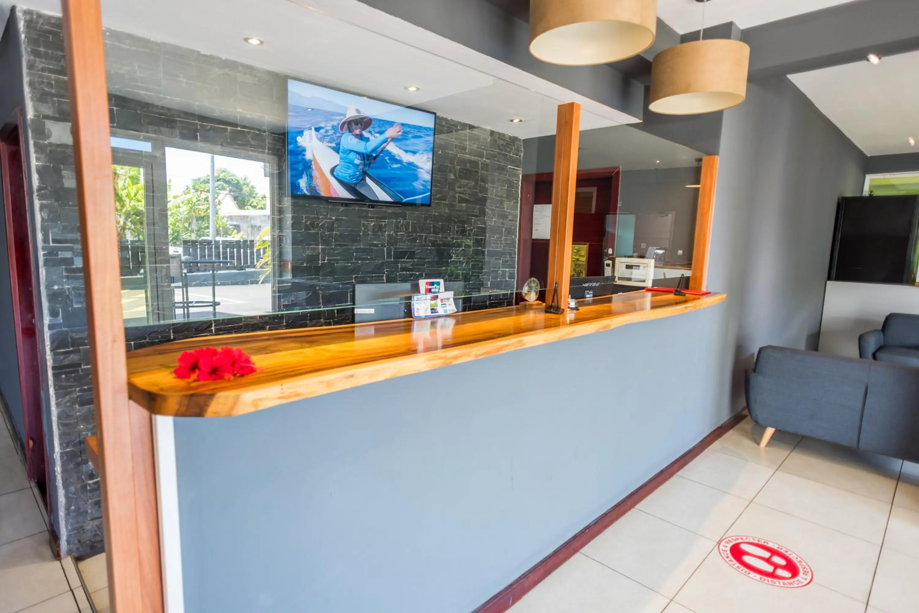 Lobby or reception in Hotel Sarah Nui