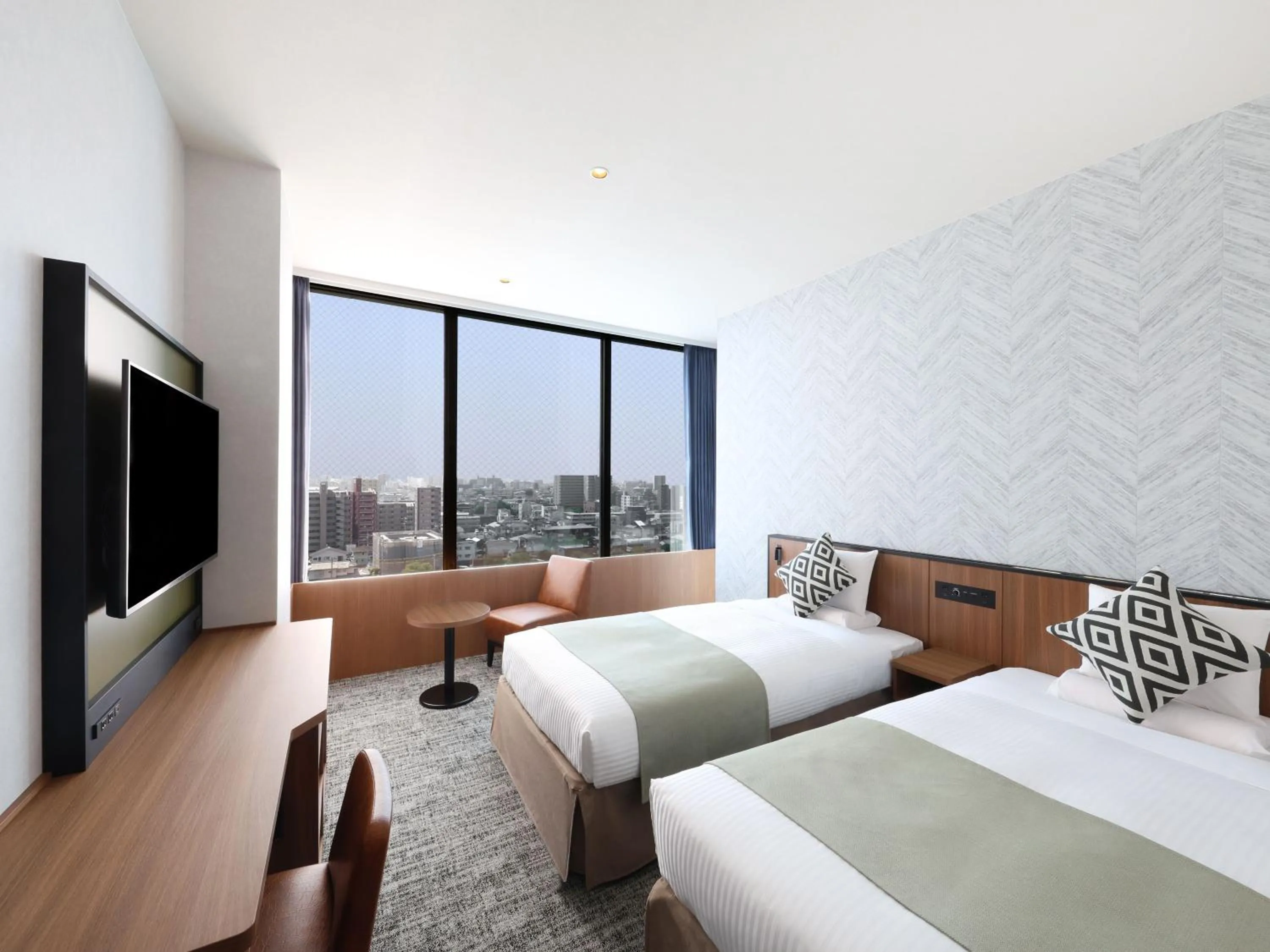 Photo of the whole room, Bed in HOTEL MYSTAYS Kumamoto Riverside