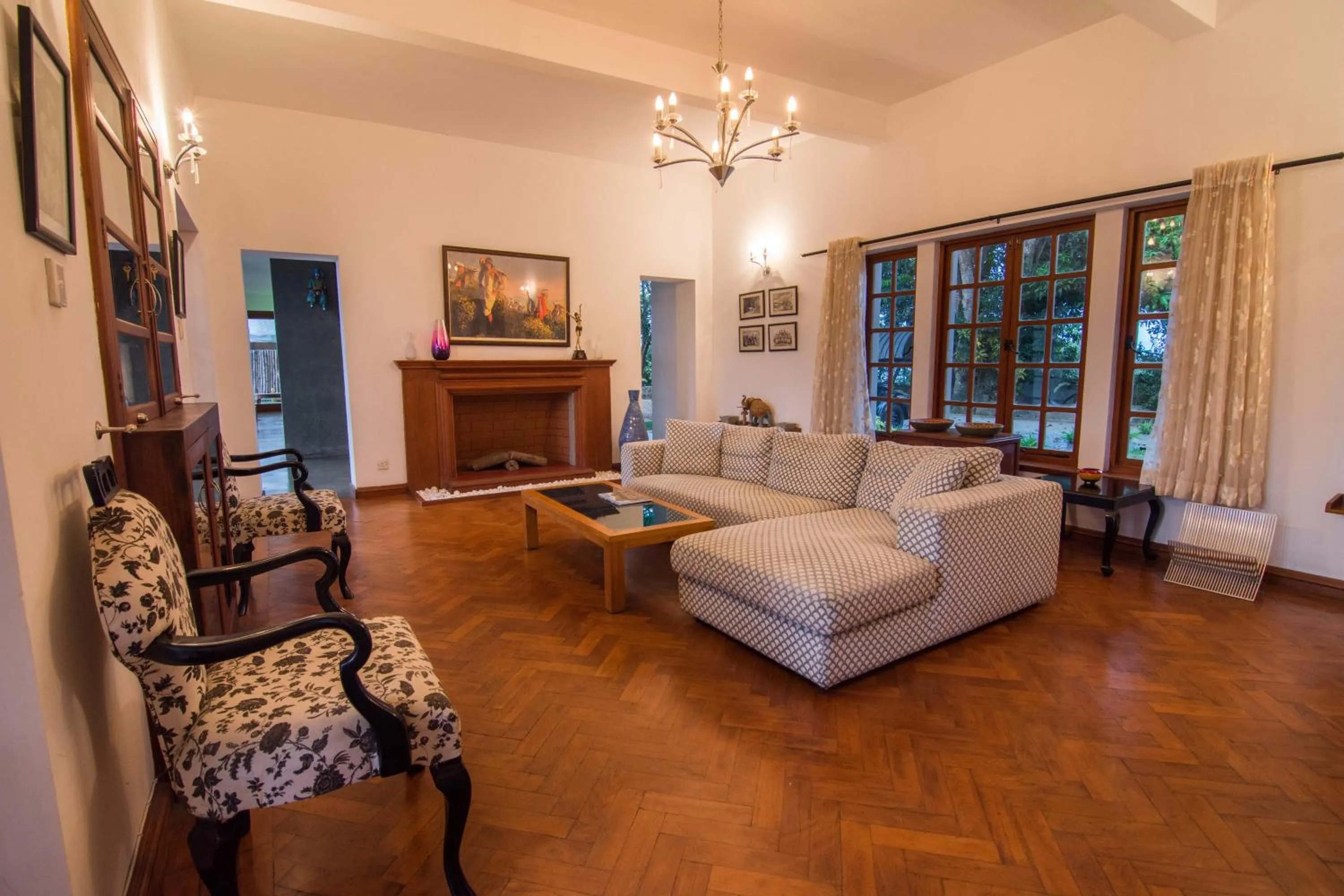 Communal lounge/ TV room in The Elephant Stables